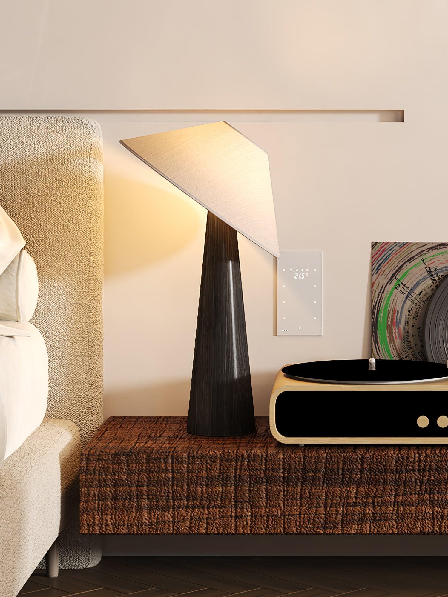 Tilt Hat Wooden Table Lamp - Image 14