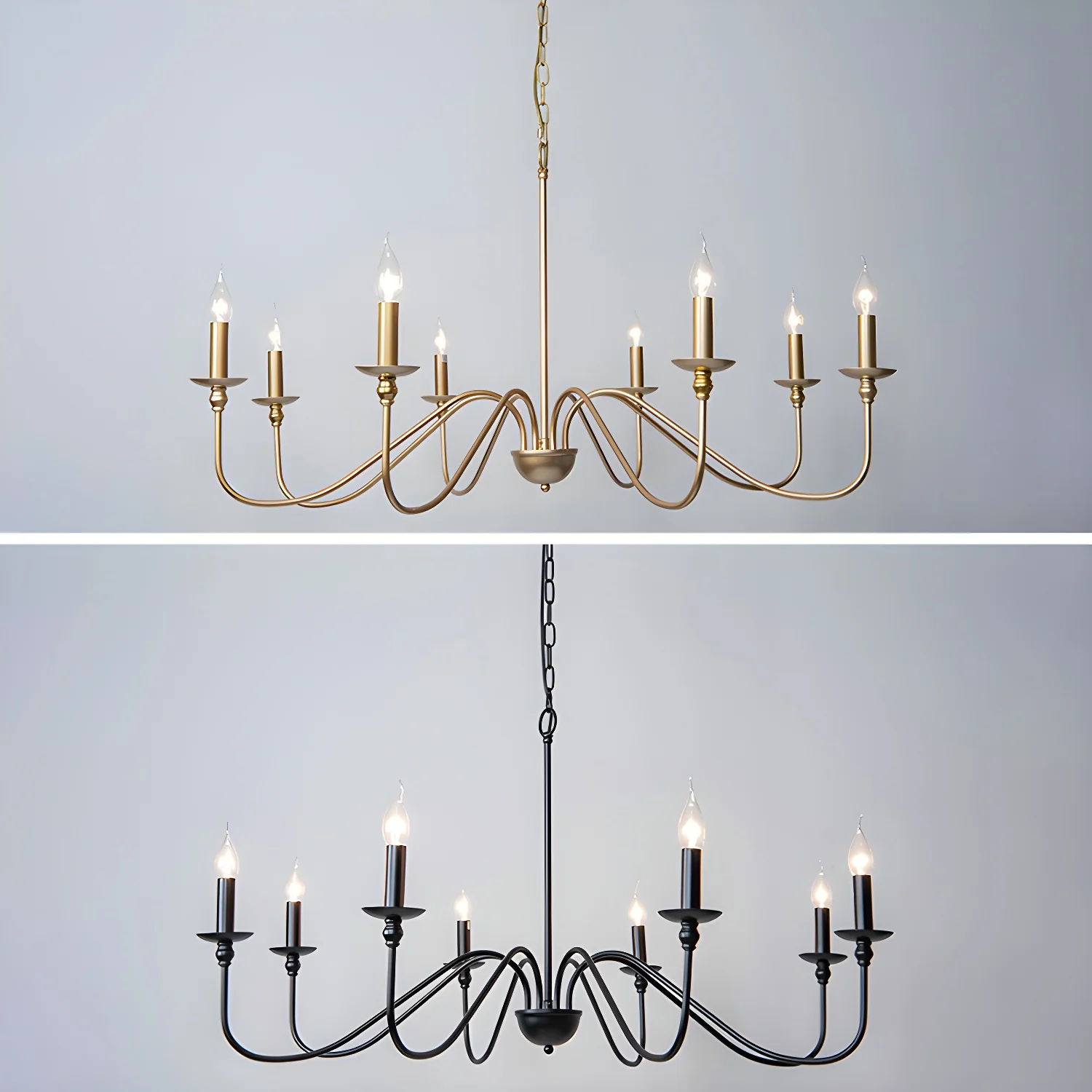Timeless Gold Candle Chandelier - Image 26