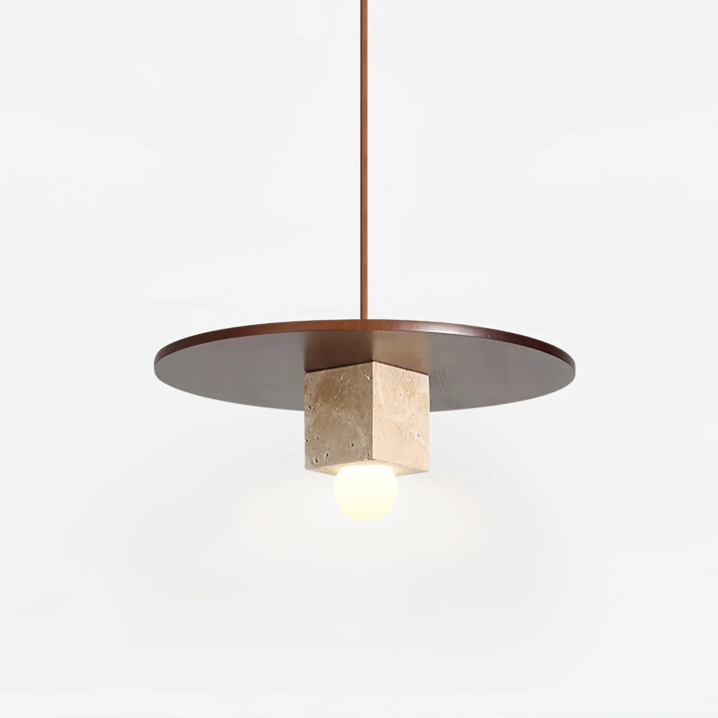 Tondo Stone Disc Pendant Light - Image 11