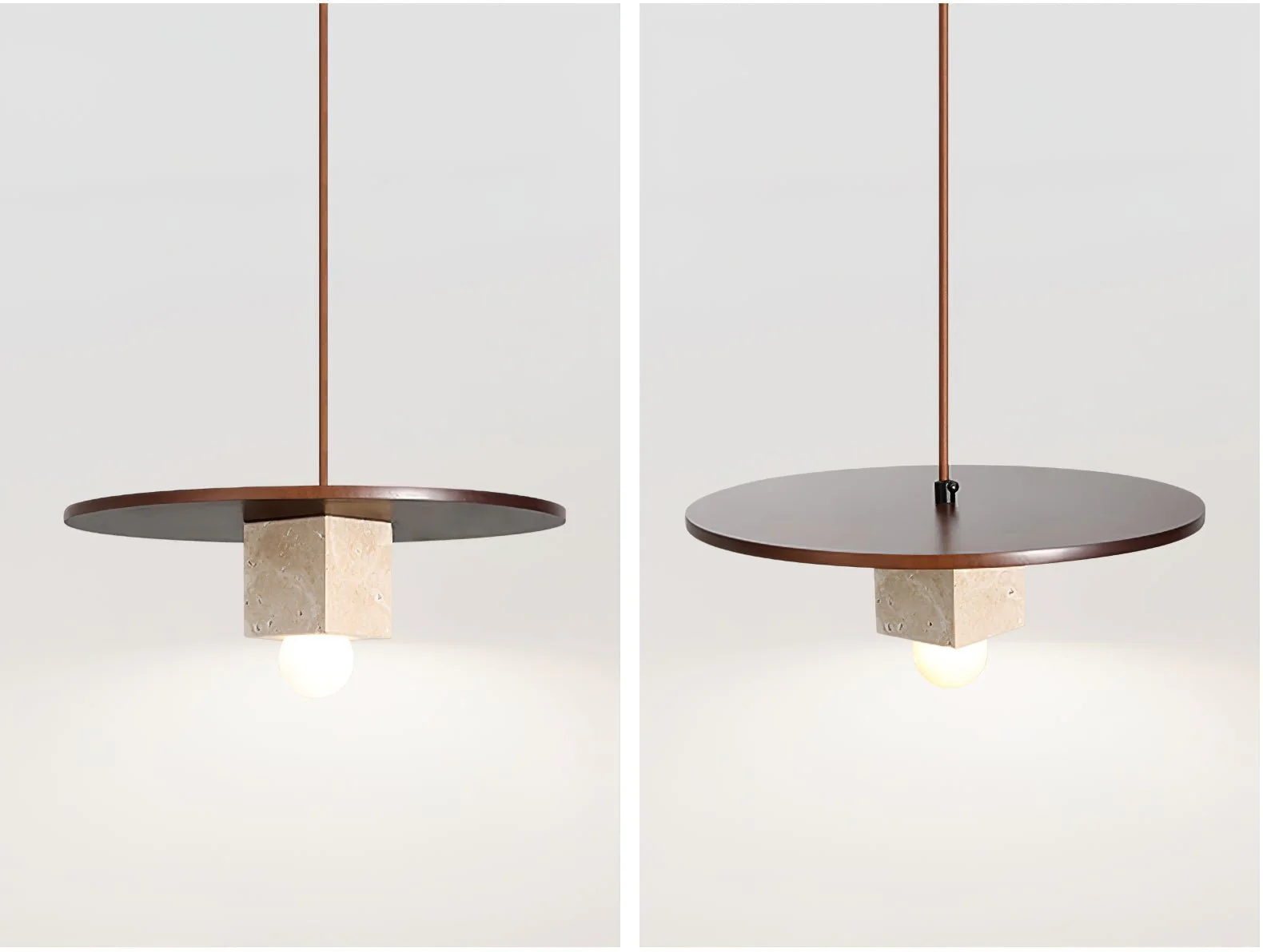 Tondo Stone Disc Pendant Light - Image 13