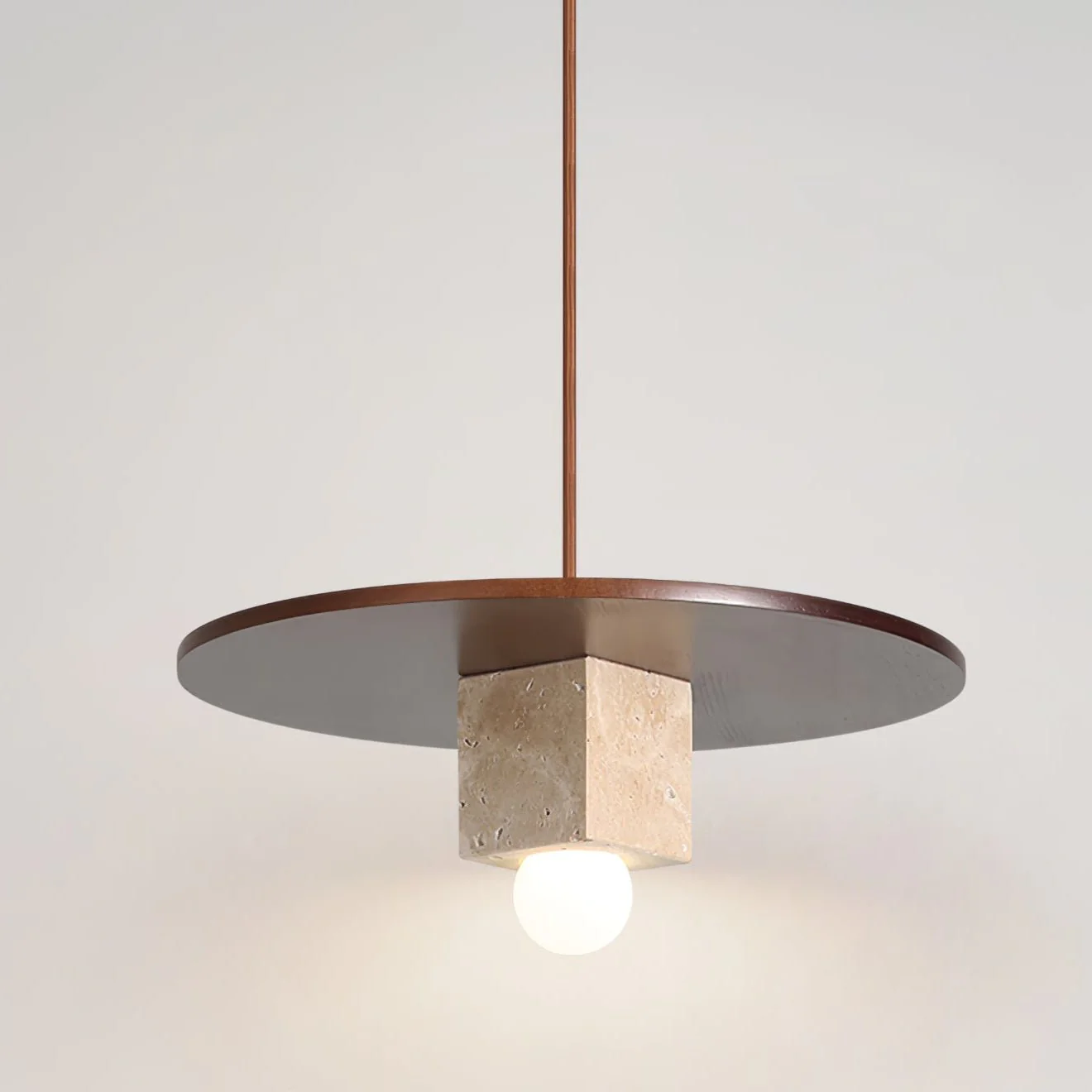 Tondo Stone Disc Pendant Light - Image 4