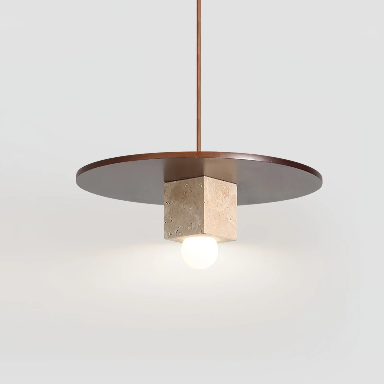 Tondo Stone Disc Pendant Light - Image 5