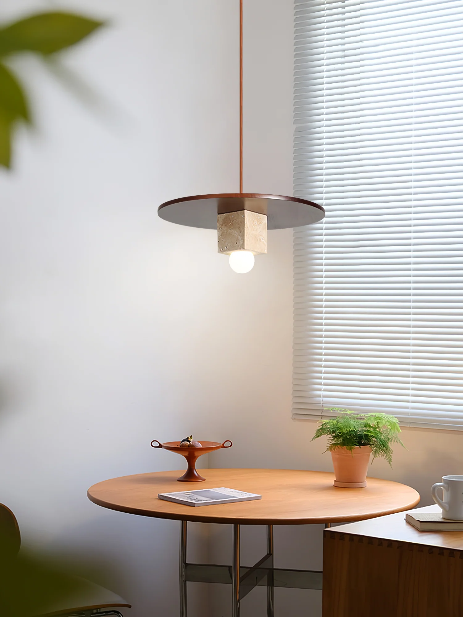 Tondo Stone Disc Pendant Light - Image 6