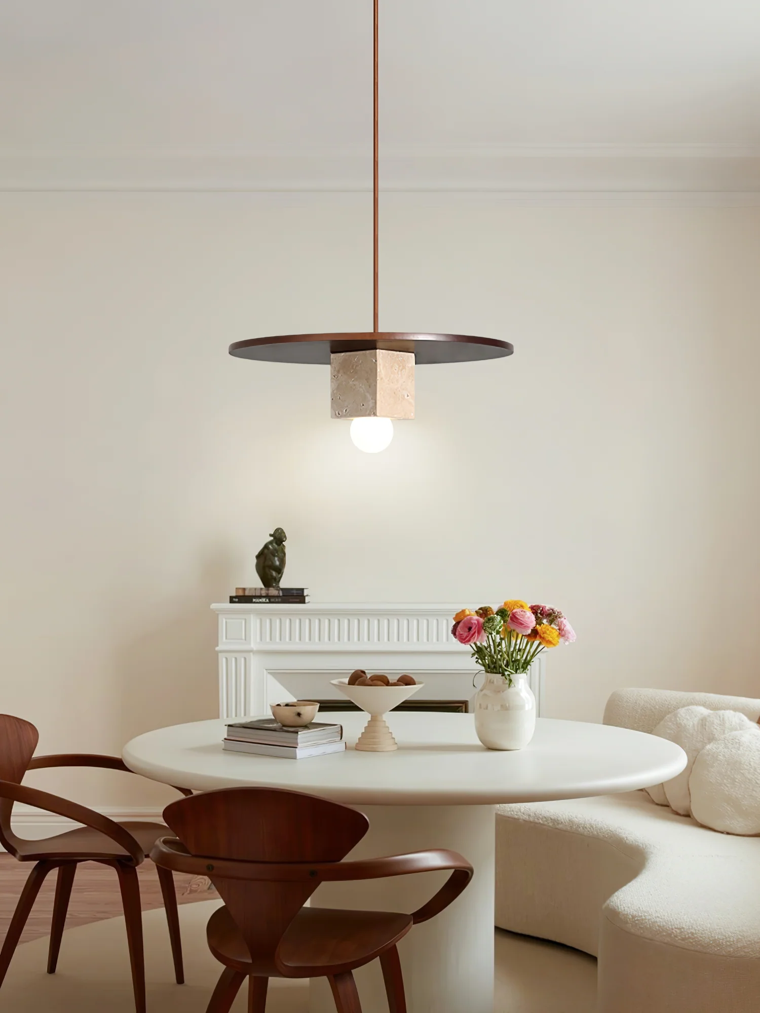 Tondo Stone Disc Pendant Light - Image 7