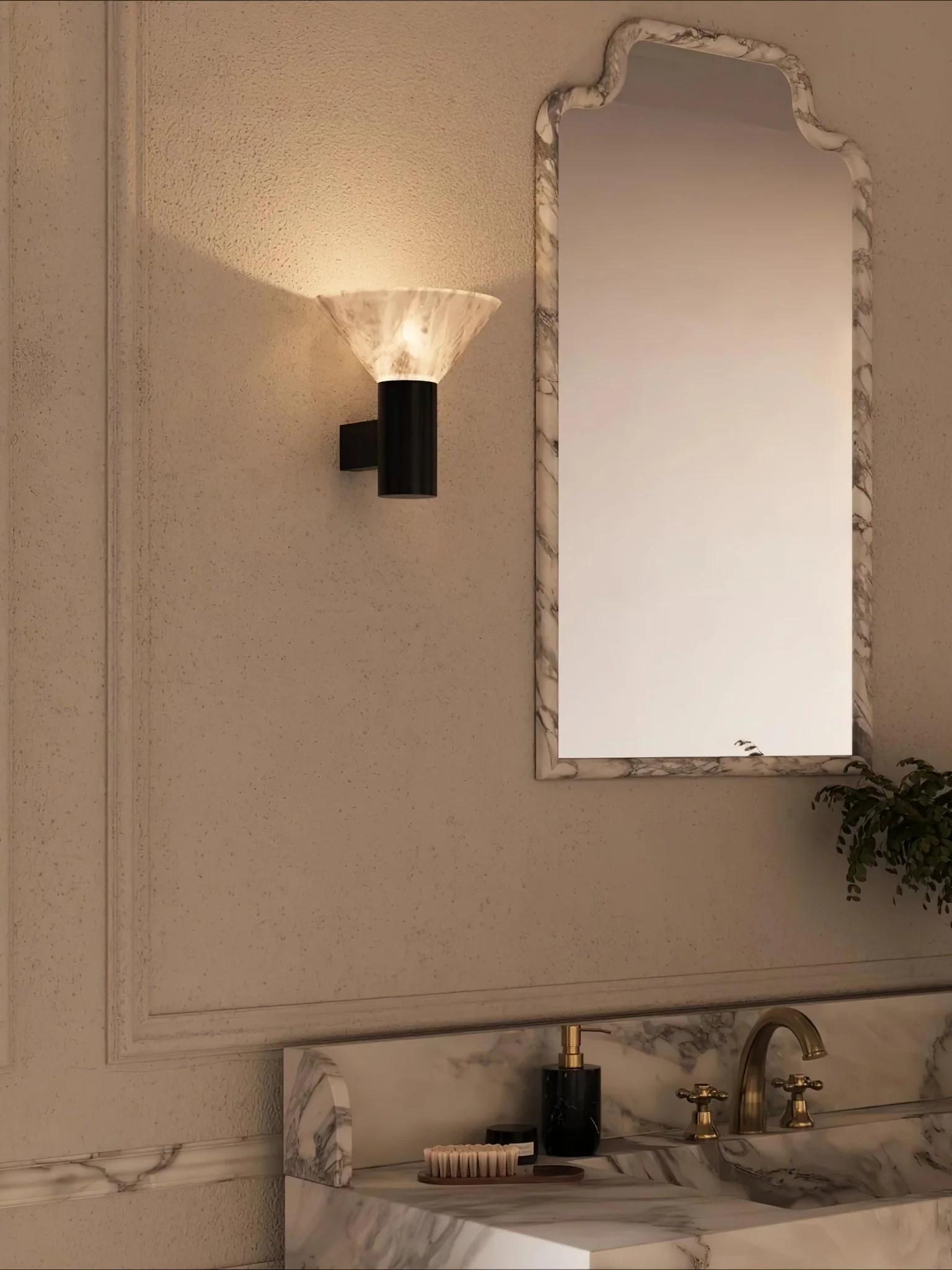 Torres Alabaster Wall Sconce - Image 7