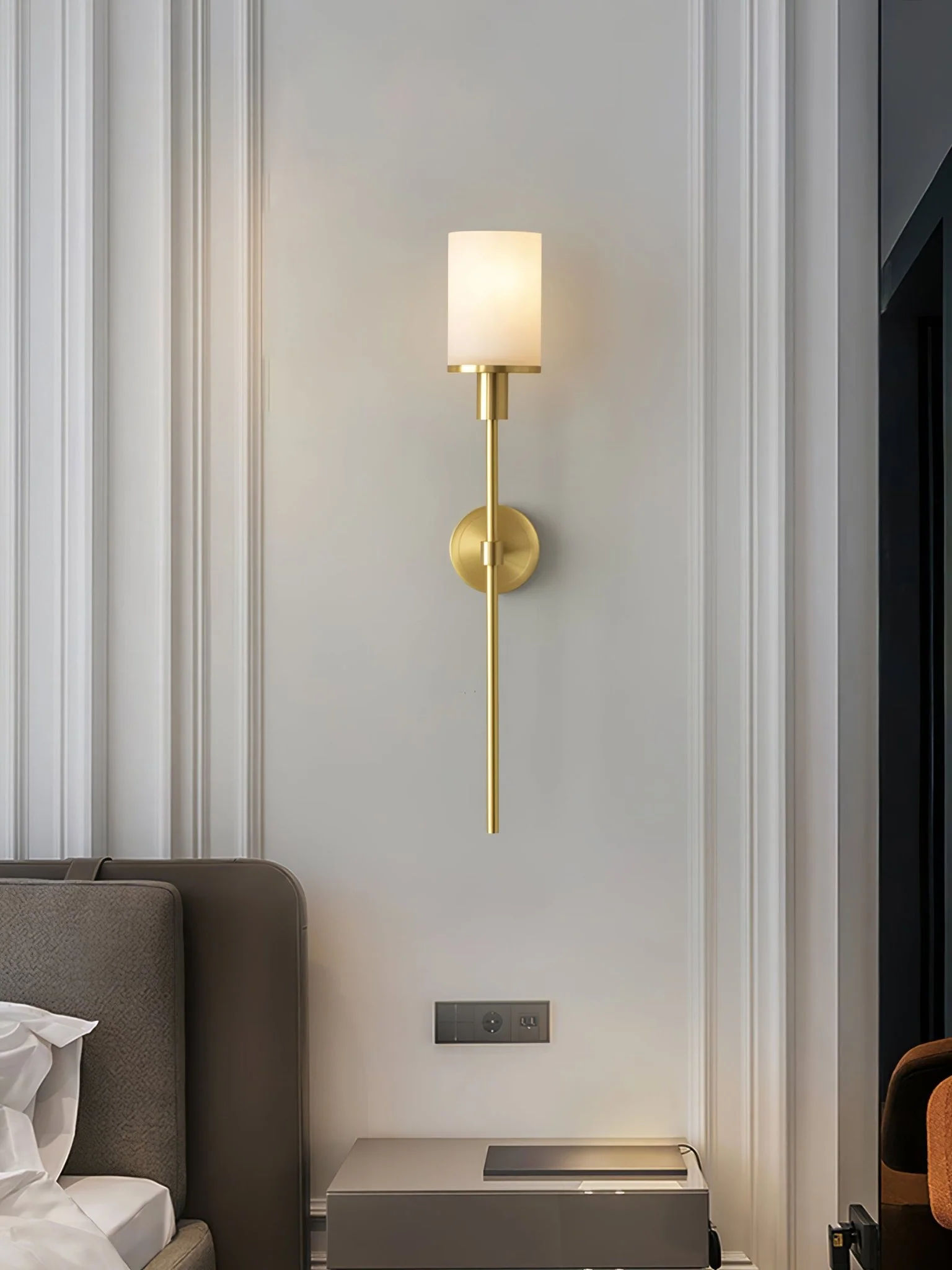 Tracie Classic Alabaster Sconce - Image 17