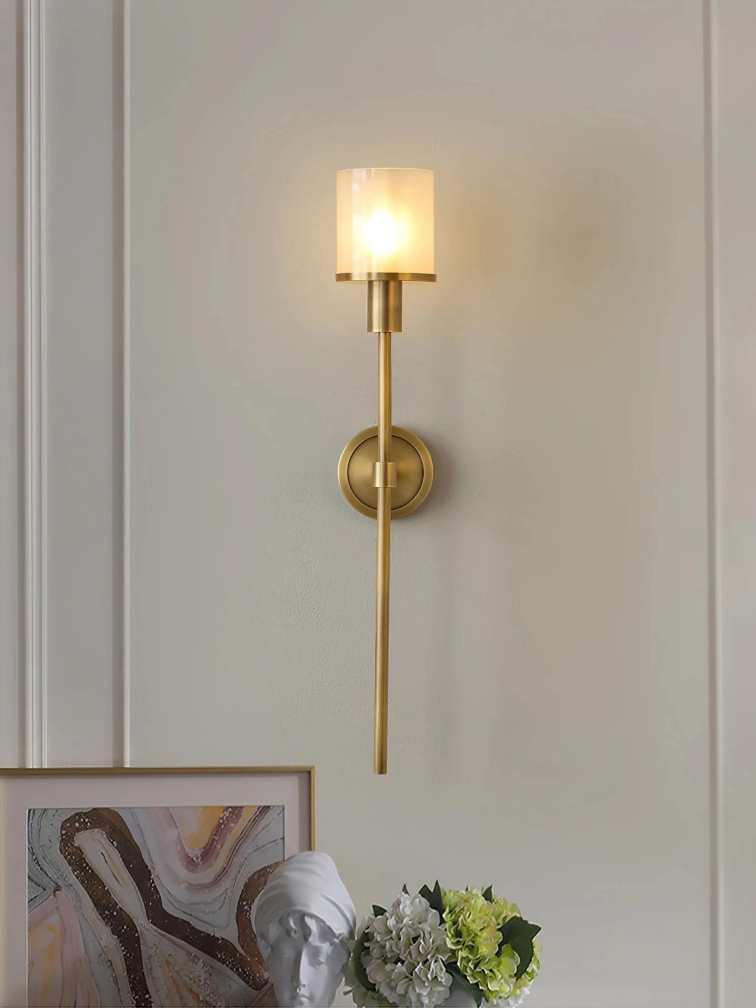 Tracie Classic Alabaster Sconce - Image 20