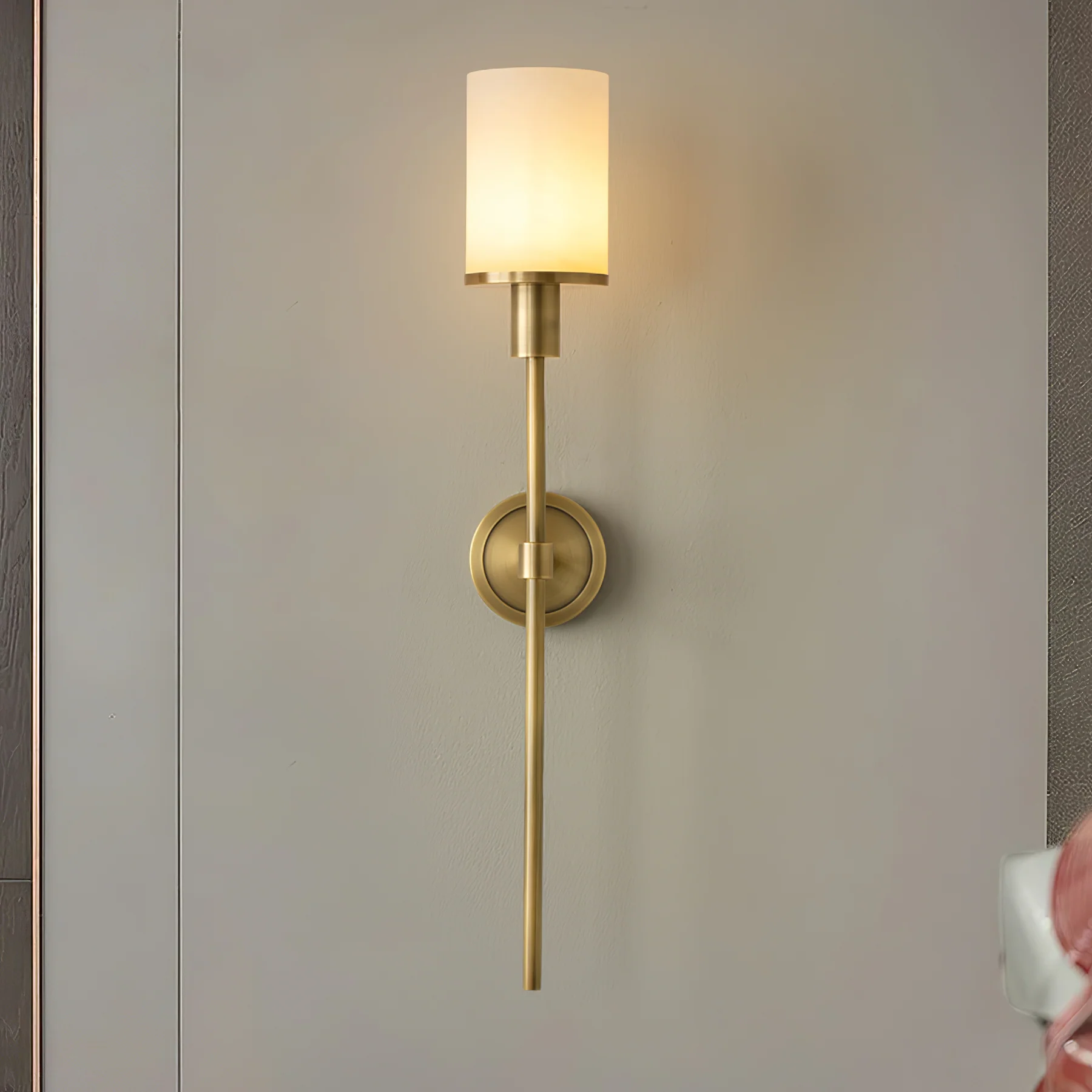 Tracie Classic Alabaster Sconce - Image 32