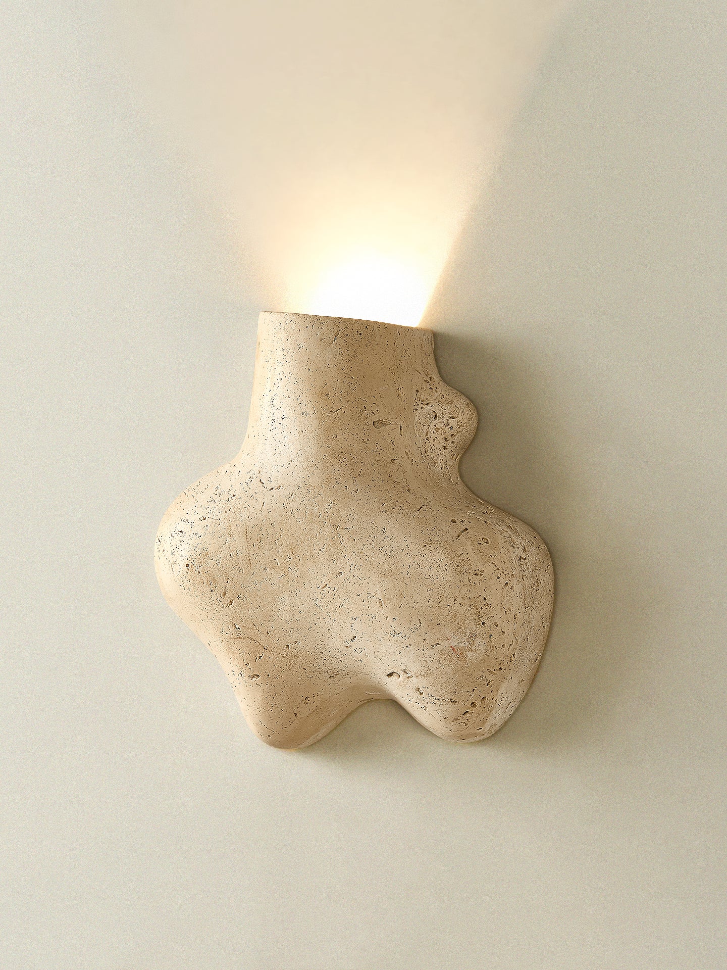 Travertine Abstract Wall Lamp - Image 8