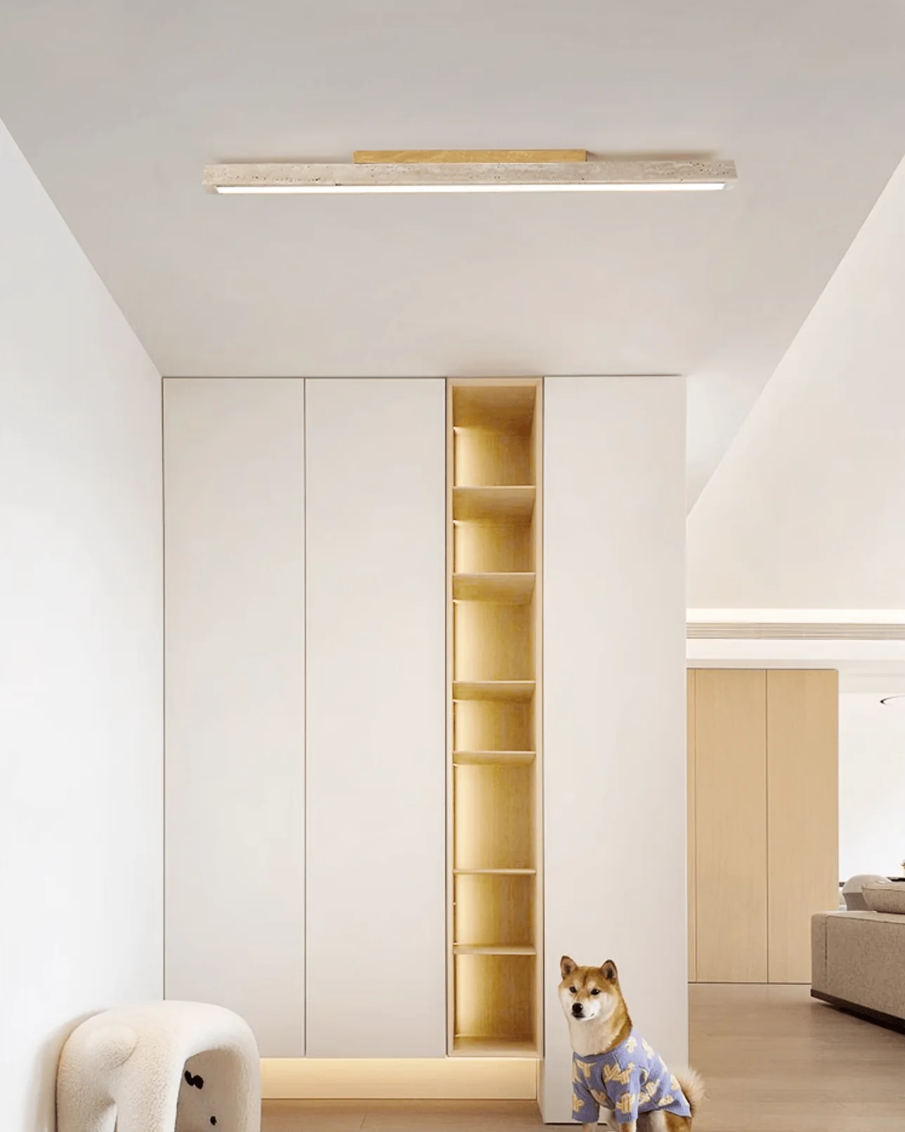 Travertine Column Ceiling Light - Image 3