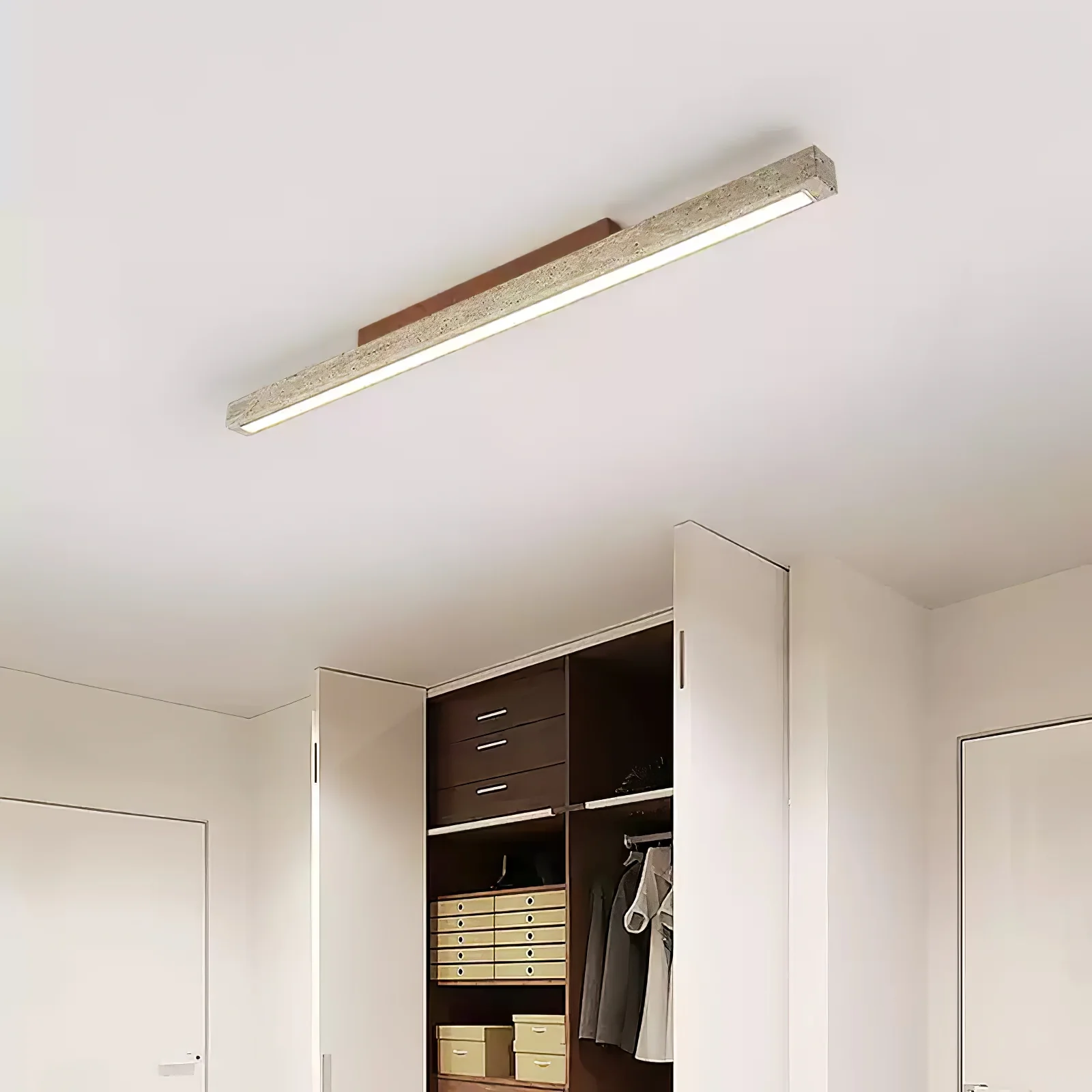 Travertine Column Ceiling Light - Image 9