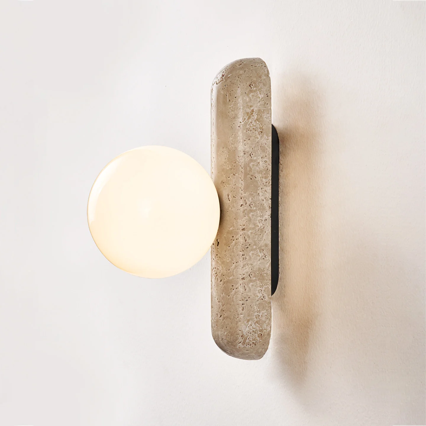 Travertine Column Globe Wall Sconce - Image 18