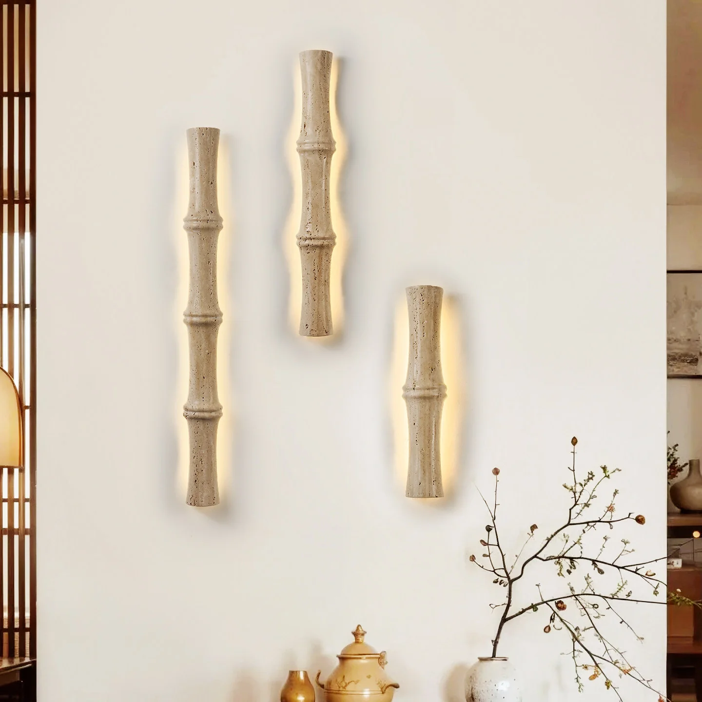 Travertine Column Glow Wall Light - Image 2