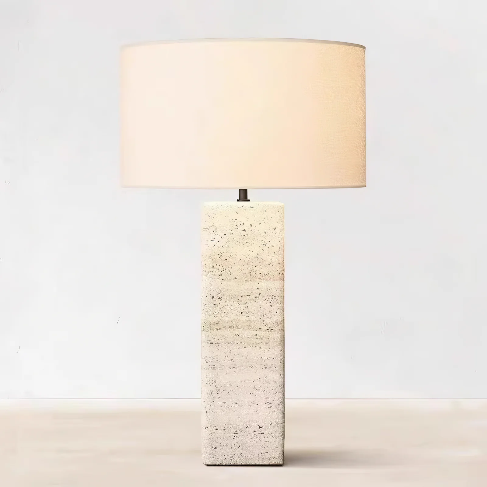 Travertine Column Table Lamp - Image 13
