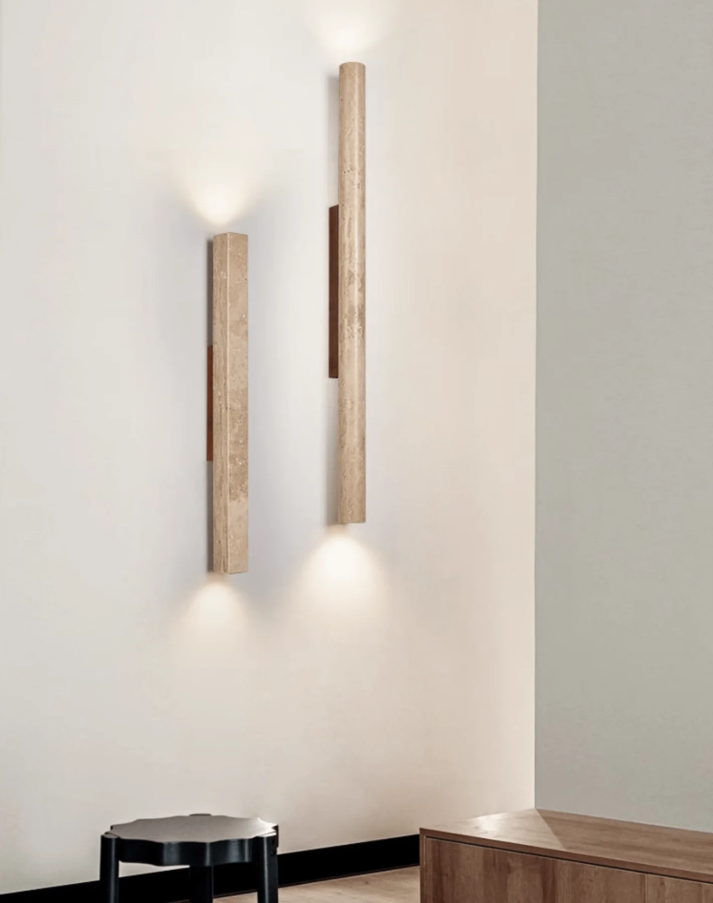 Travertine Column Wall Light - Image 3