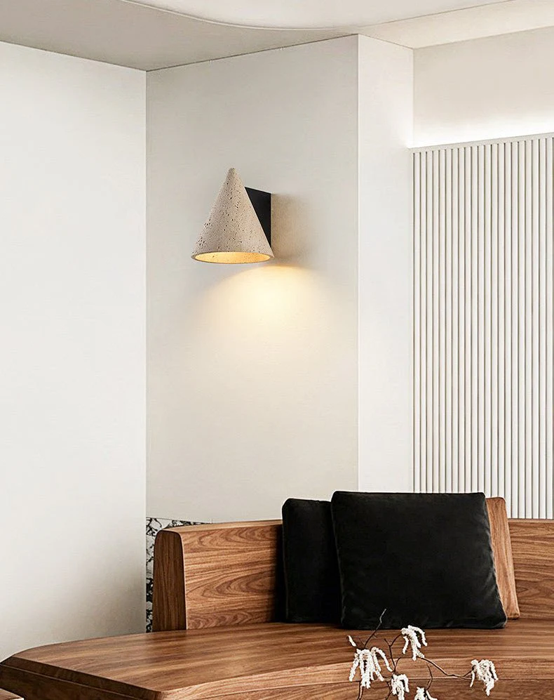 Travertine Cone Wall Sconce - Image 16