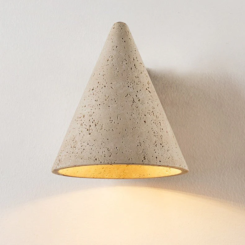 Travertine Cone Wall Sconce - Image 7
