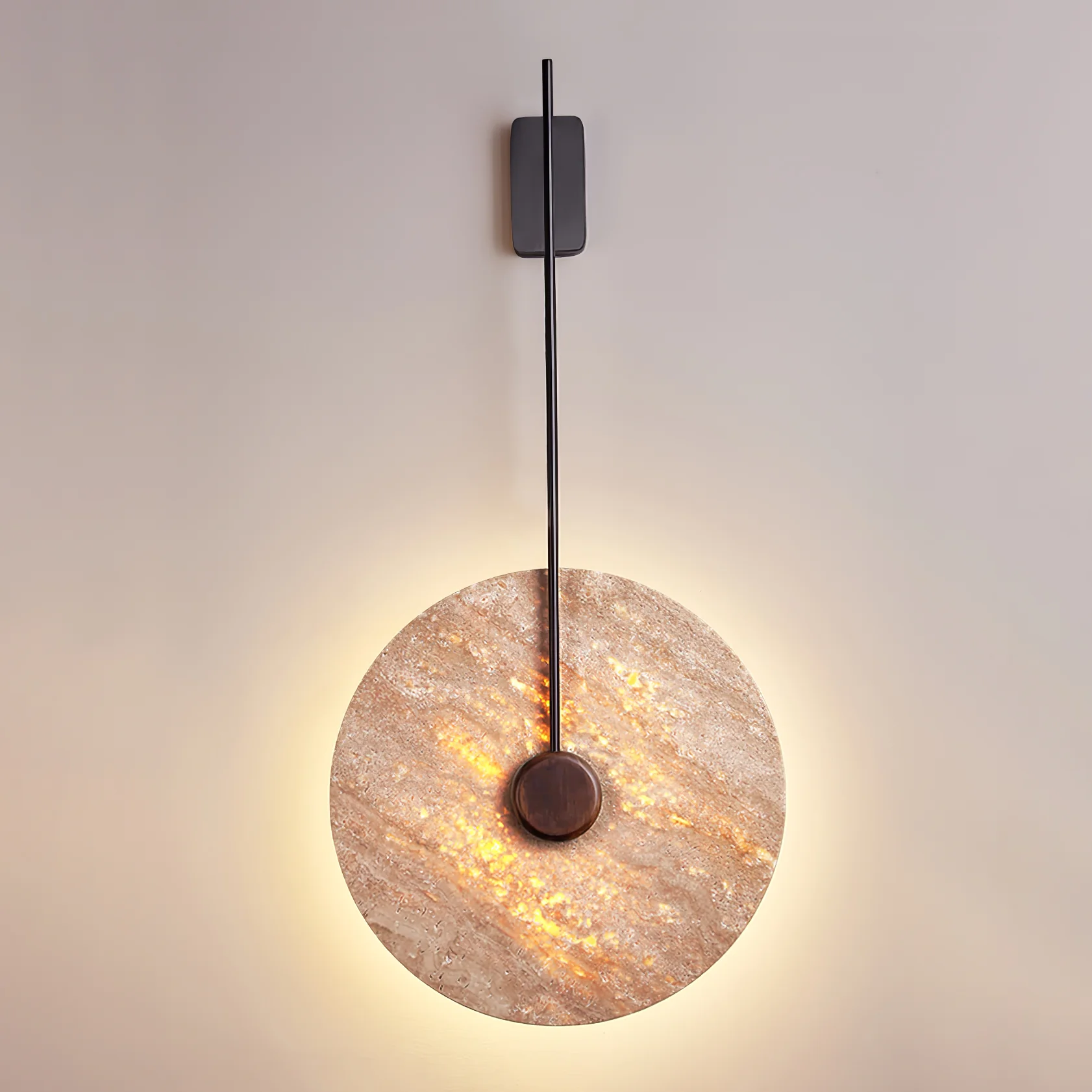 Travertine Disc Wall Lamp - Image 13