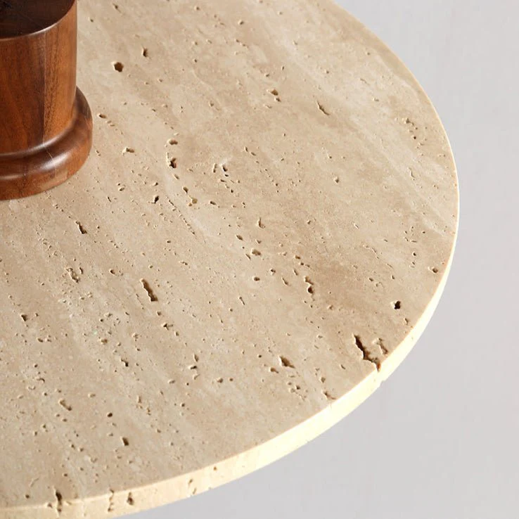 Travertine Disk Globe Pendant Light - Image 7
