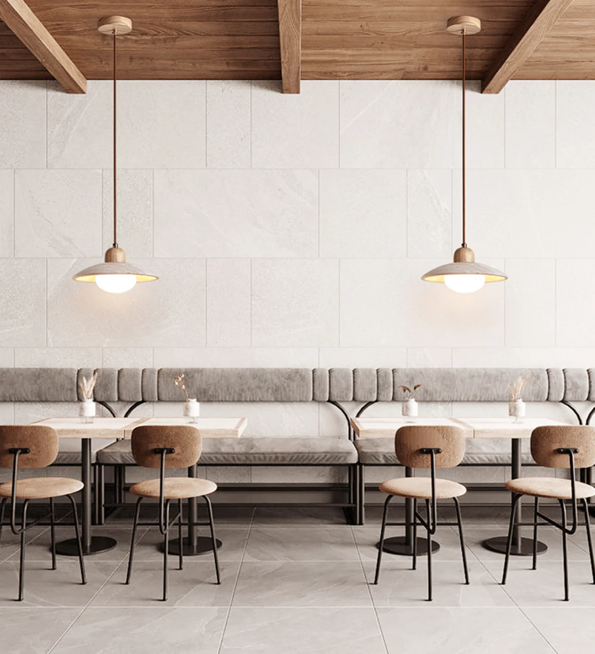 Travertine Dome Pendant Light - Image 4