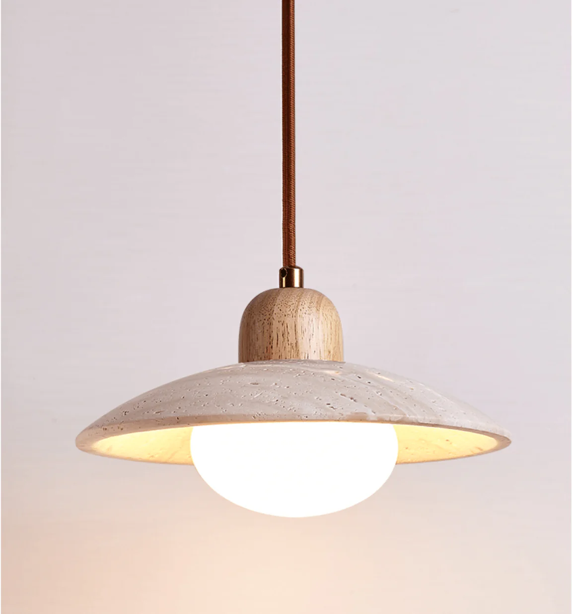 Travertine Dome Pendant Light - Image 7