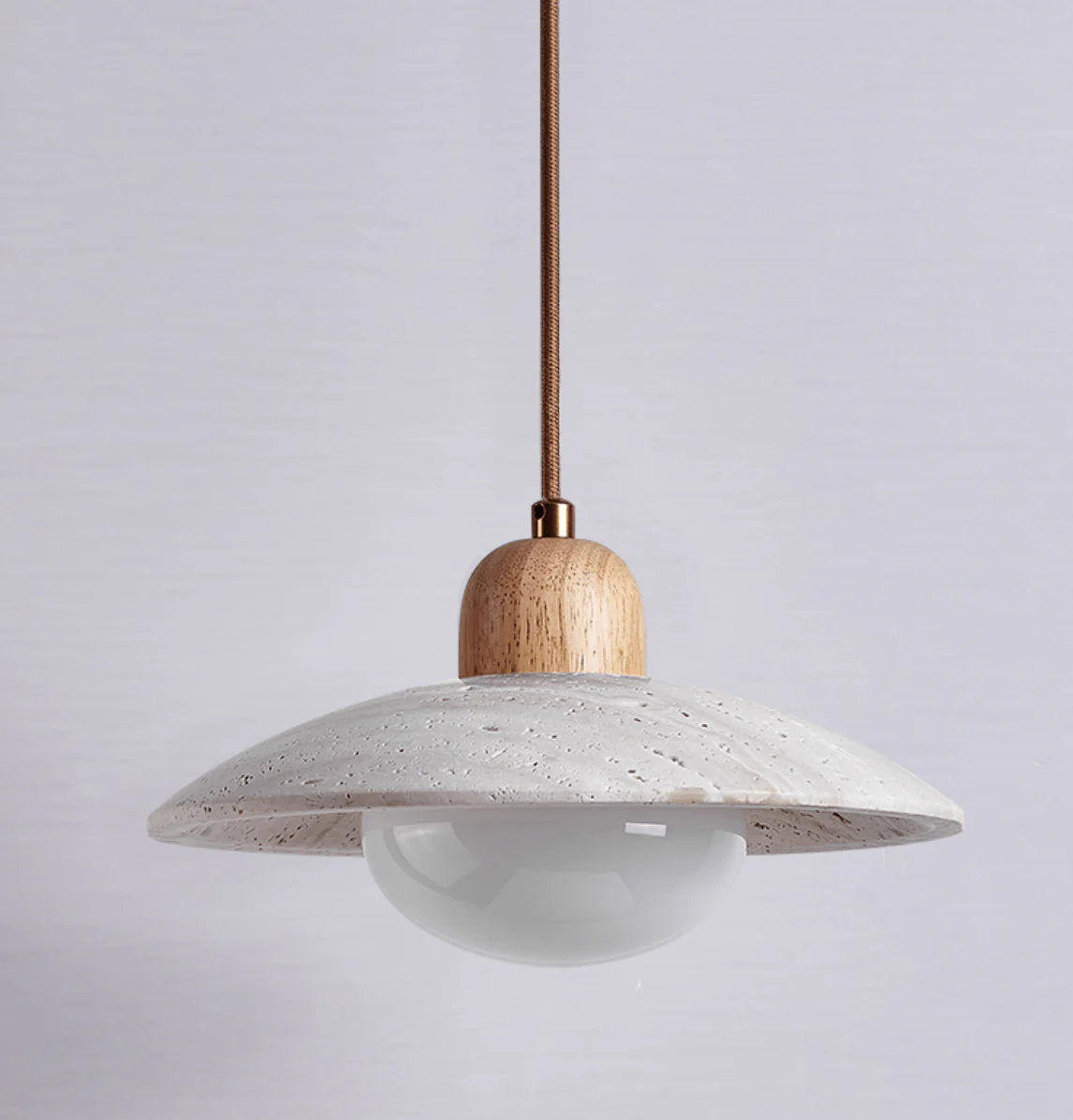 Travertine Dome Pendant Light - Image 9