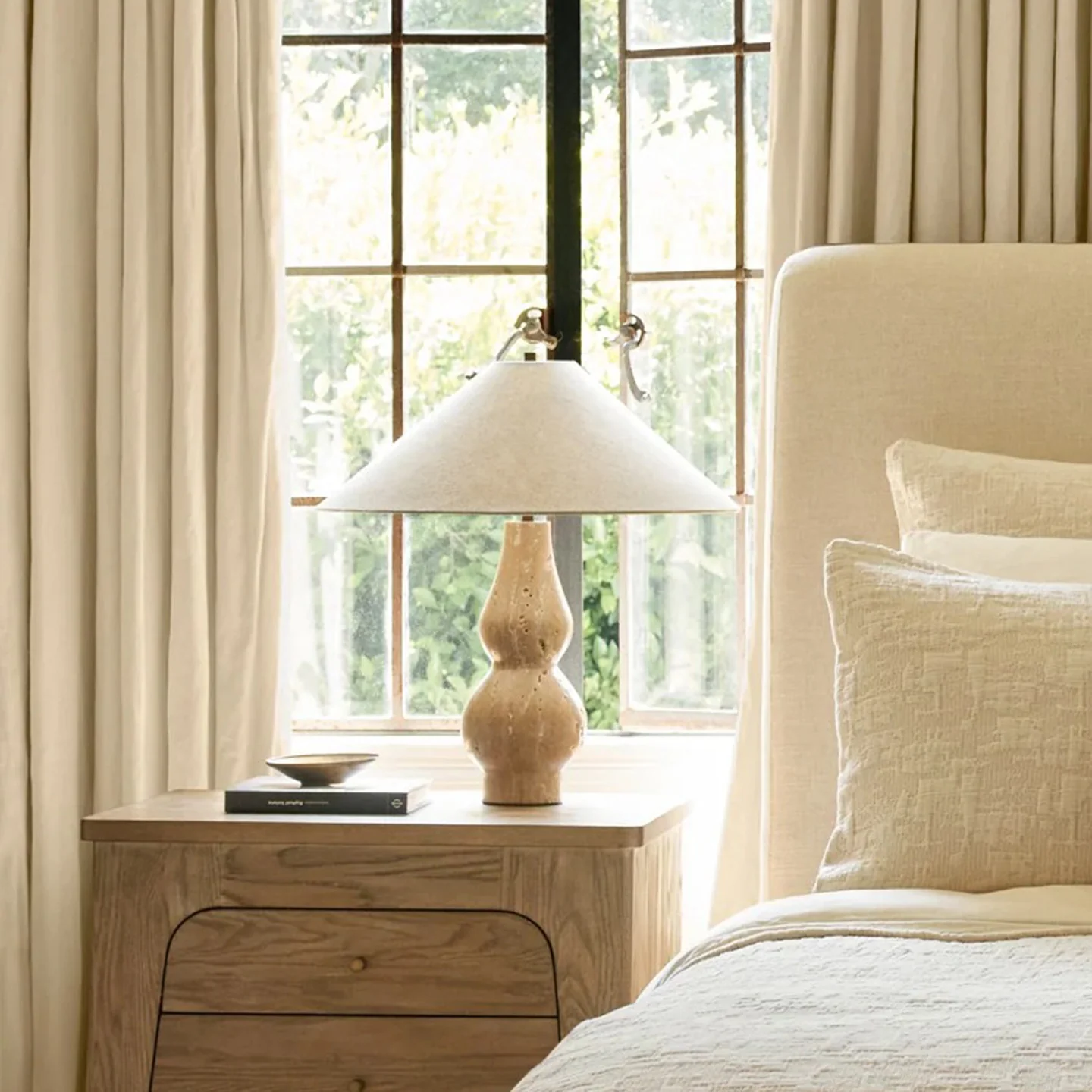 Travertine Double-Gourd Table Lamp - Image 9