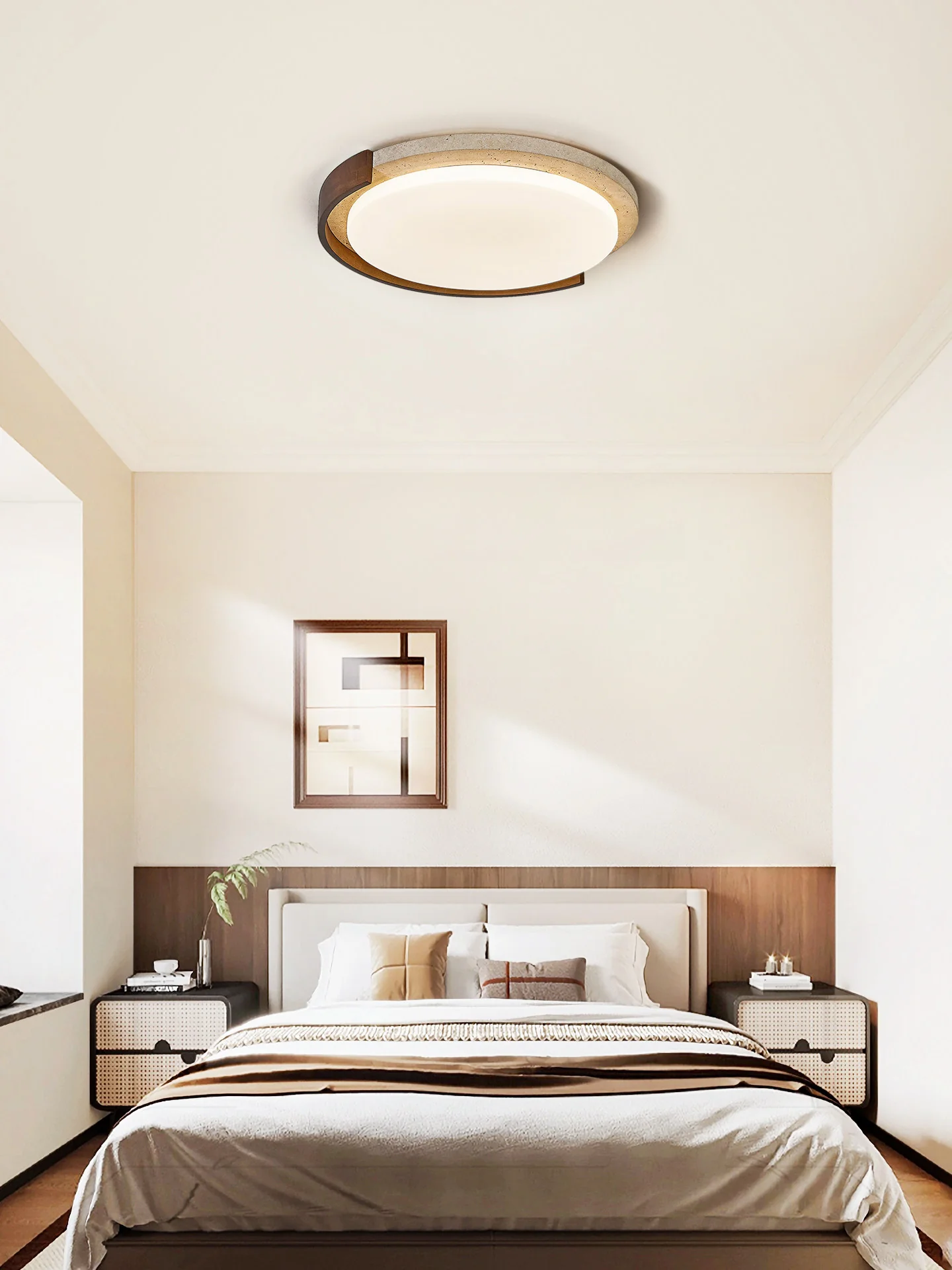 Travertine Eclipse Ceiling Lamp - Image 6