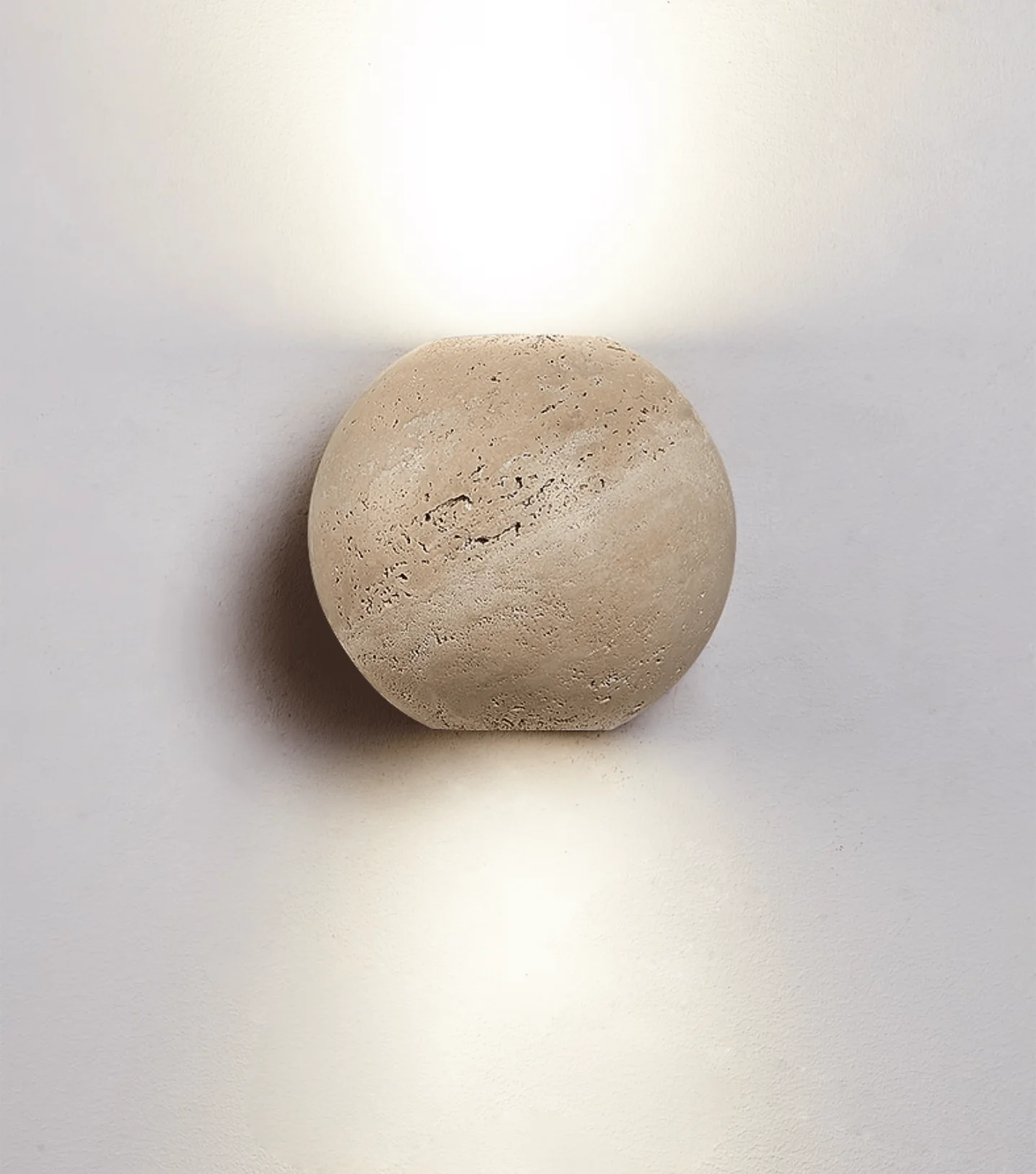 Travertine Globe Wall Sconce - Image 7