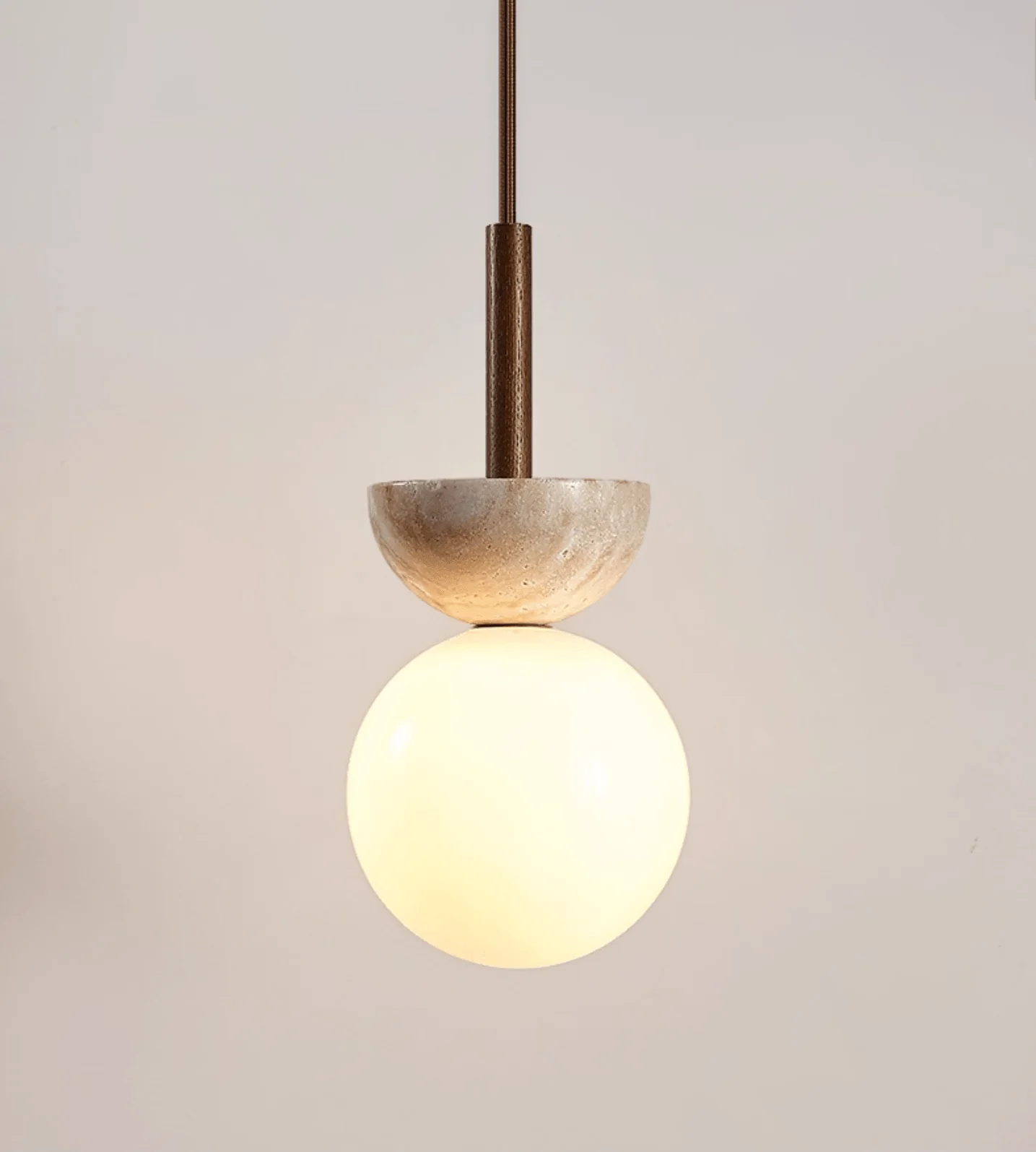 Travertine Half Duo Pendant Light - Image 4