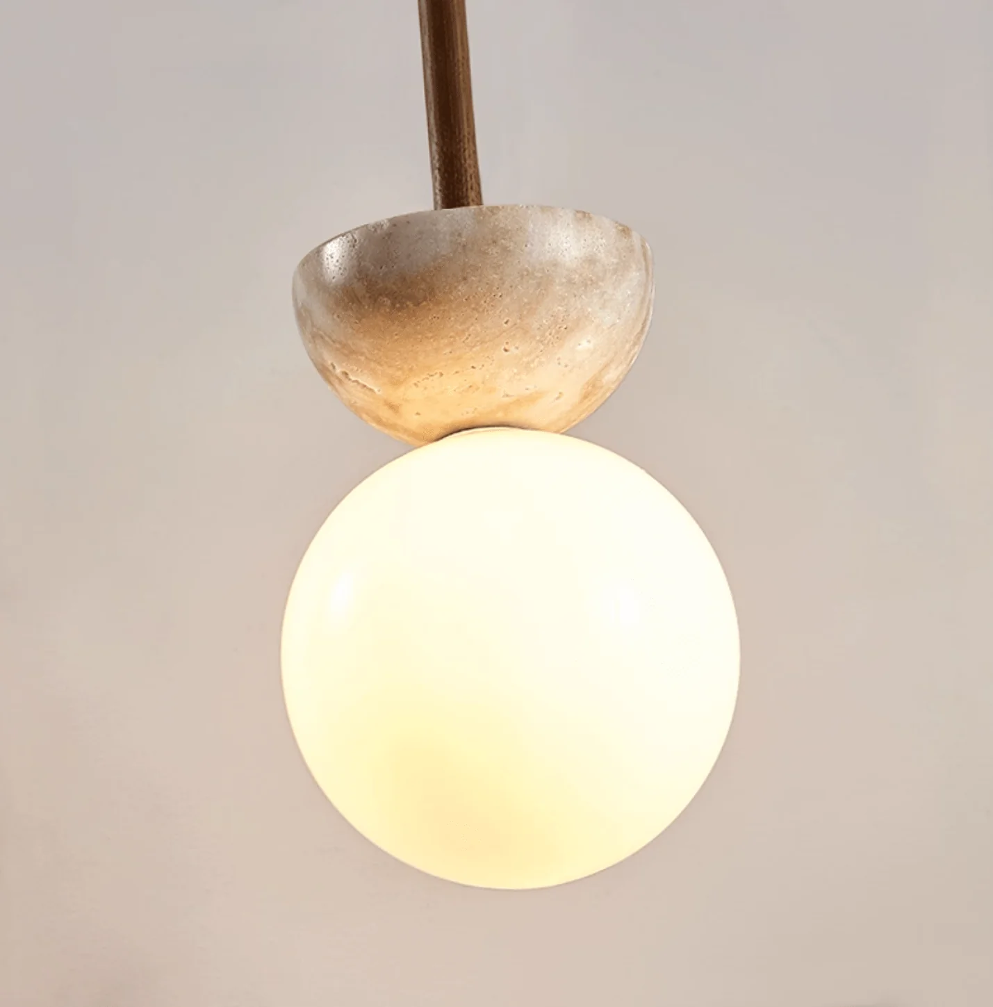 Travertine Half Duo Pendant Light - Image 6