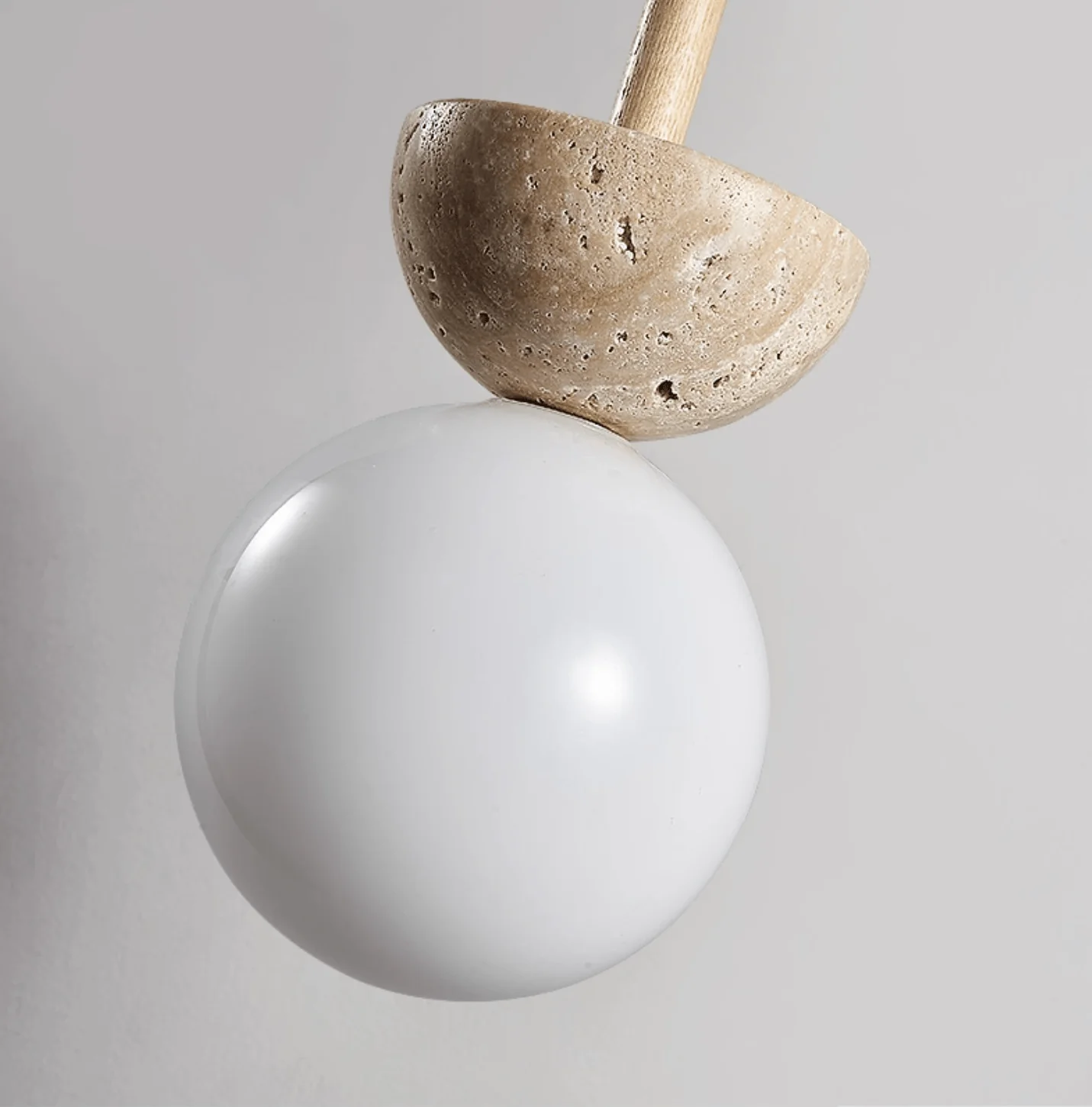 Travertine Half Duo Pendant Light - Image 7