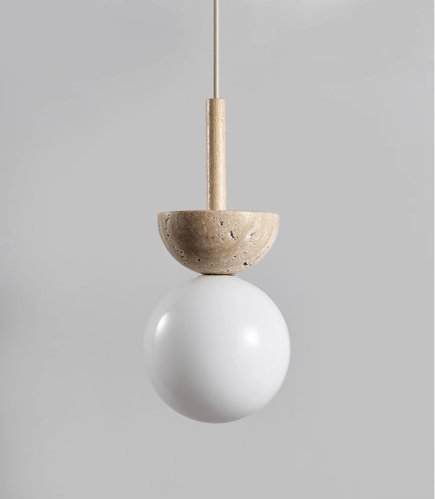 Travertine Half Duo Pendant Light - Image 8
