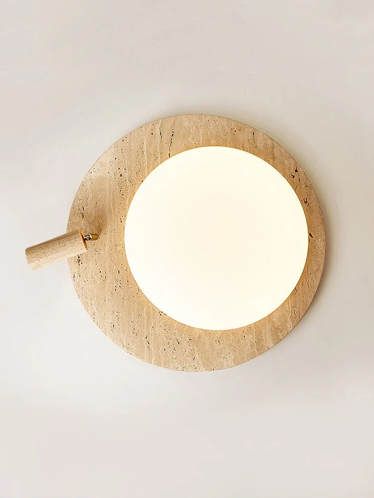Travertine Oval Knob Ceilling Lamp - Image 15