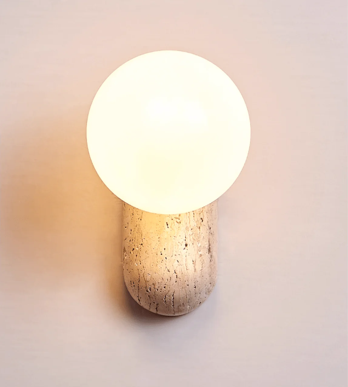 Travertine Pebble Wall Light - Image 12