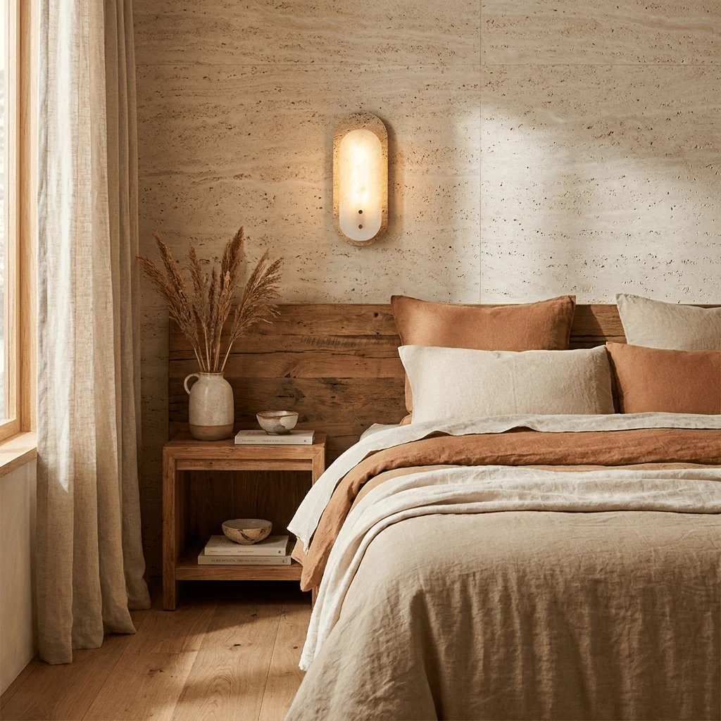 Travertine Pill Sconce - Image 7