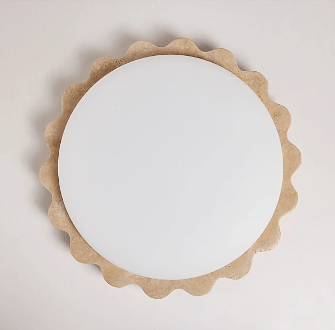 Travertine Scallop Edge Ceiling Light - Image 10