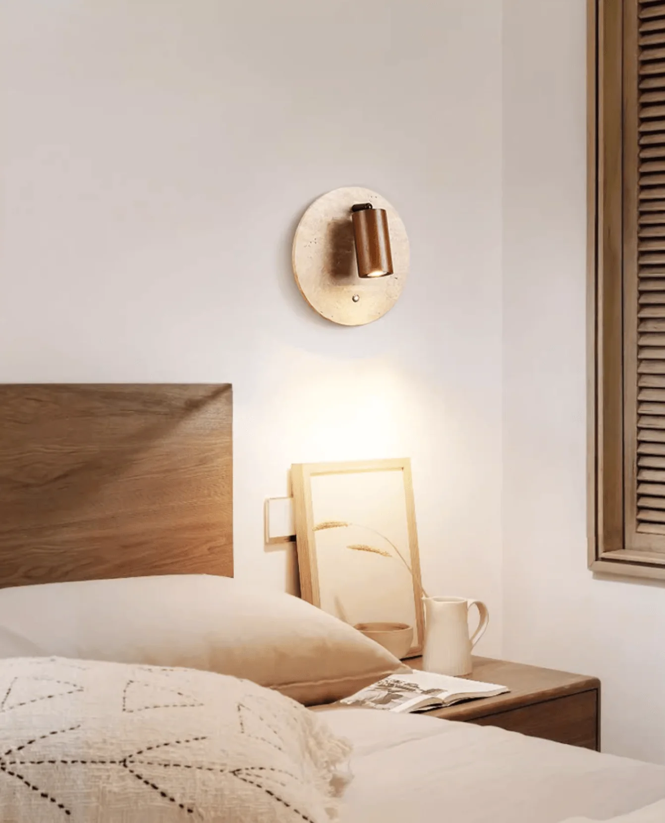 Travertine Spot Wall Sconce - Image 11
