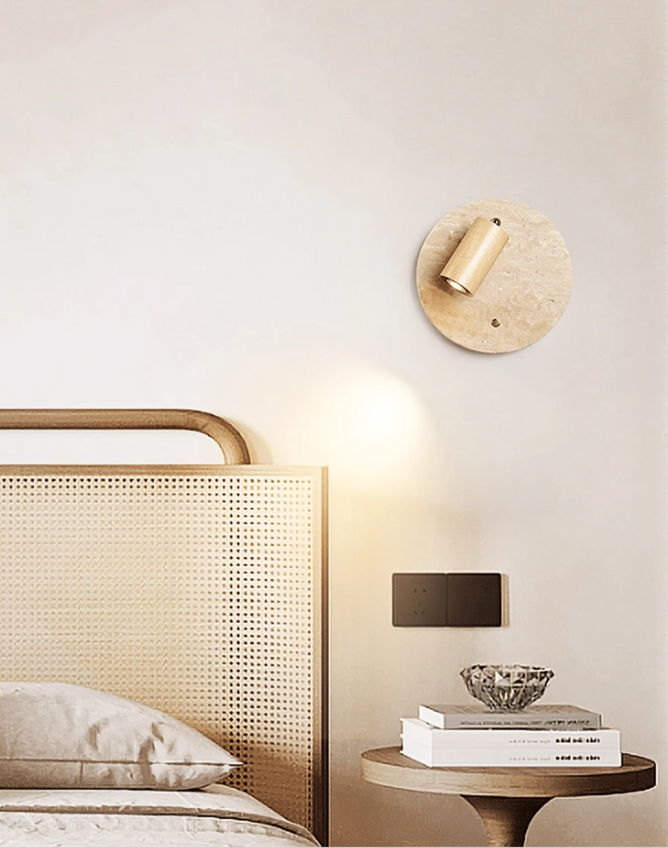 Travertine Spot Wall Sconce - Image 5
