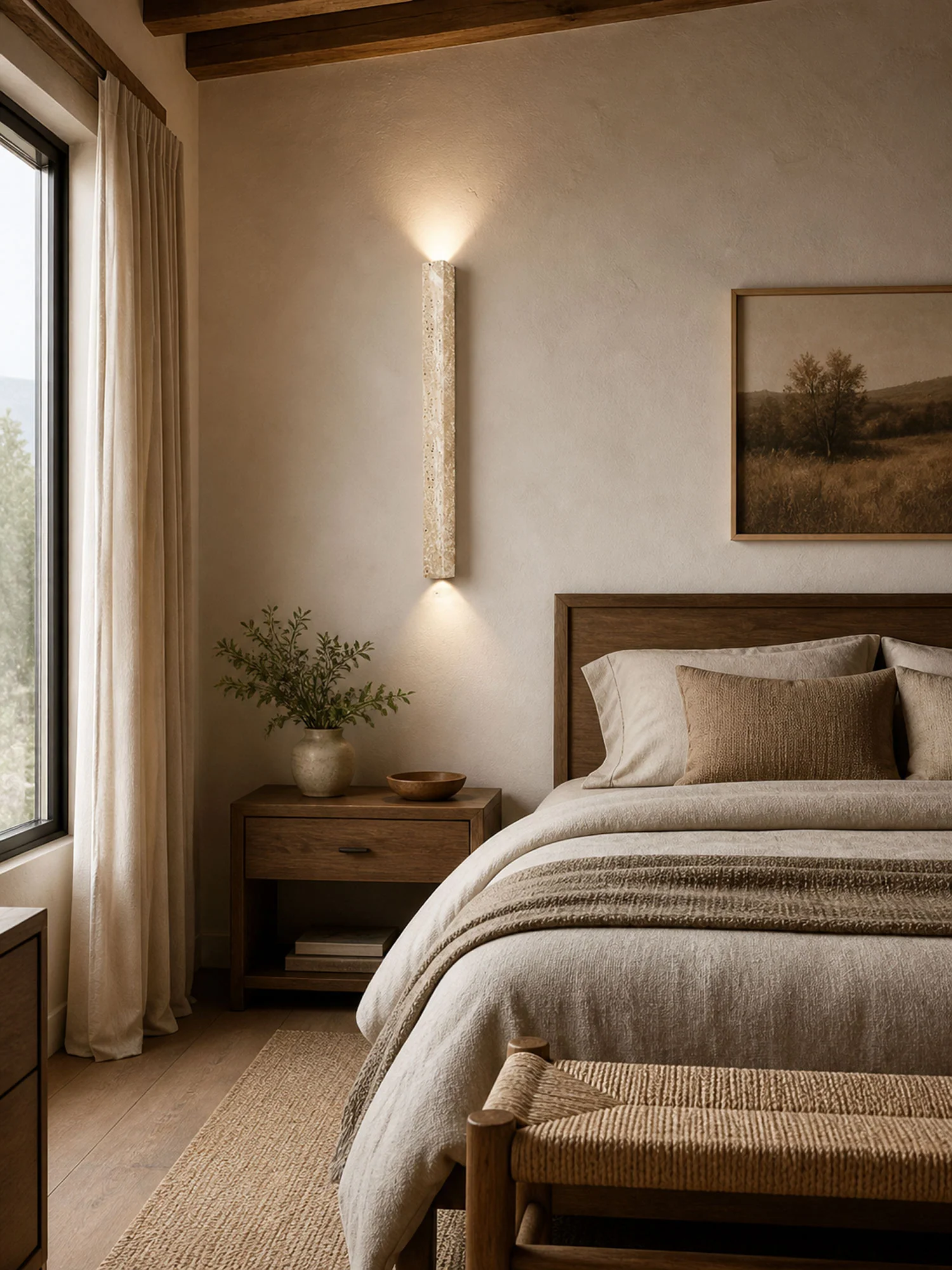 Travertine Stripe Wall Sconce - Image 5