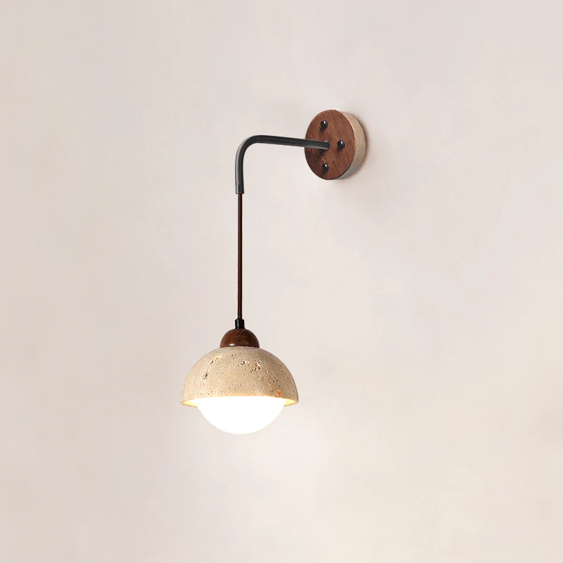 Travertine Swing Arm Wall Sconce - Image 6