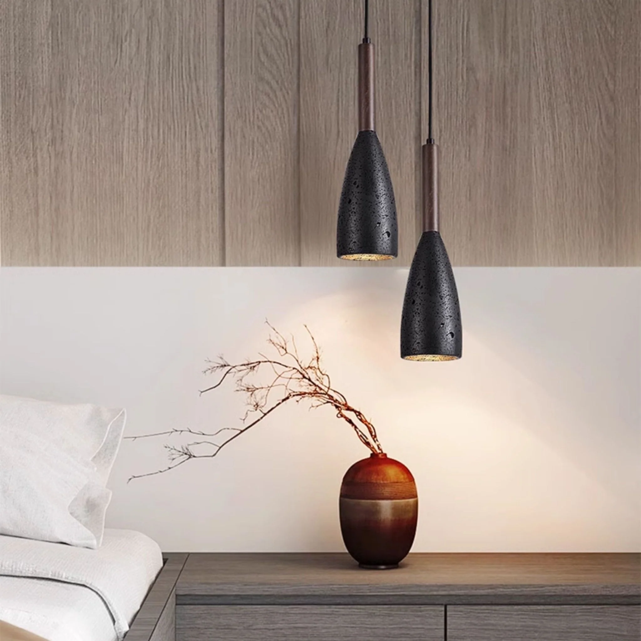Travertine Teardrop Pendant Light - Image 7