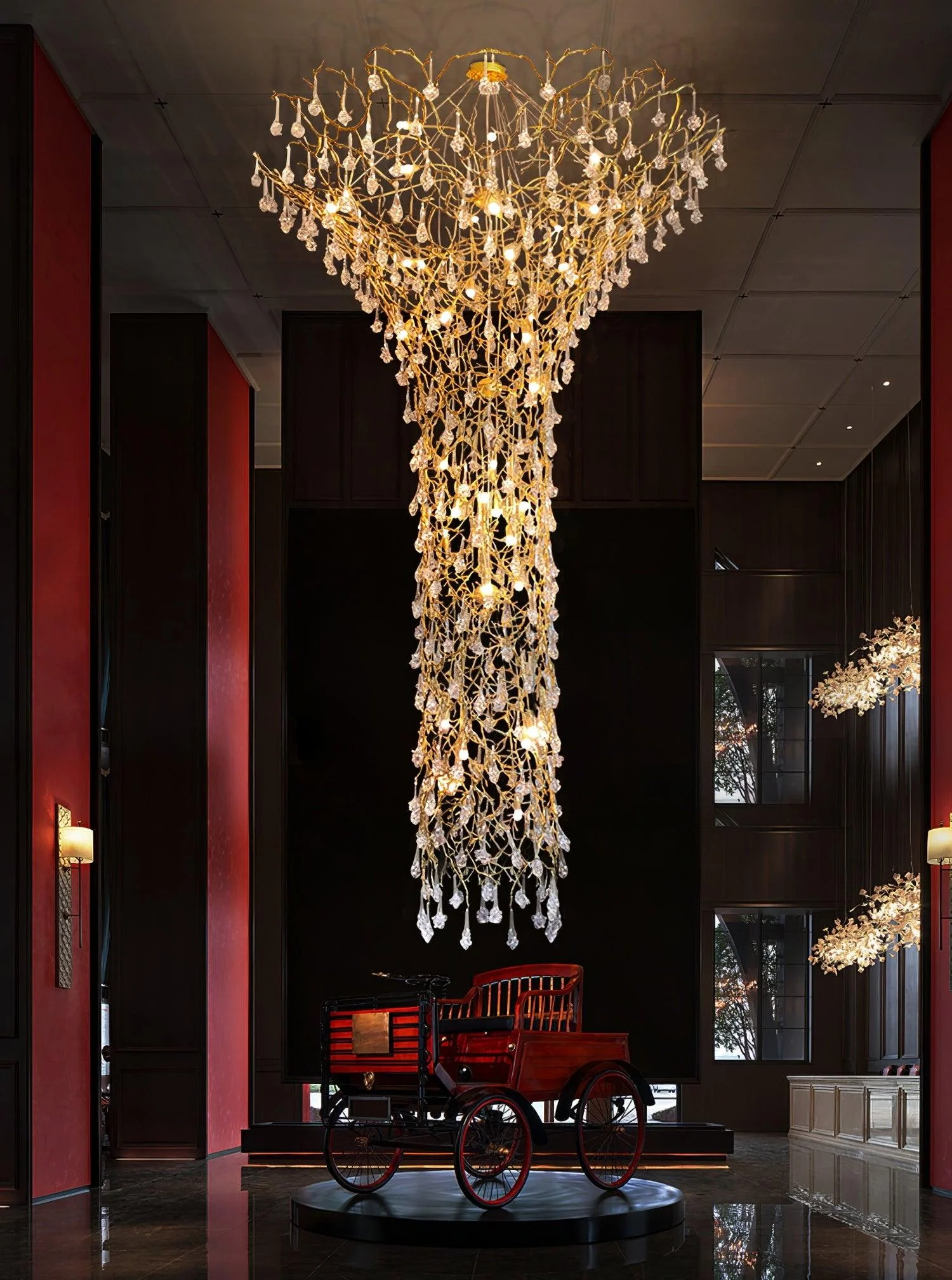 Tree Branch Staircase Chandelier - Image 10