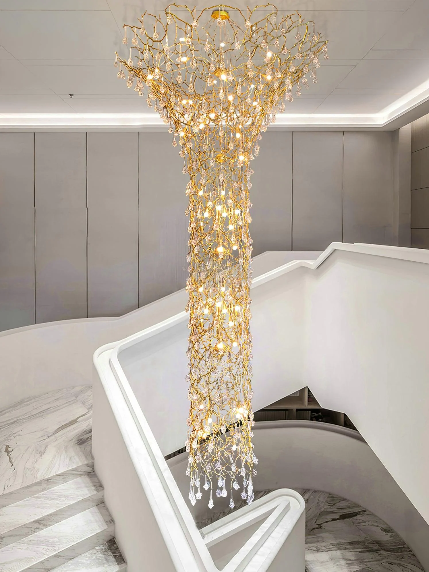 Tree Branch Staircase Chandelier - Image 11
