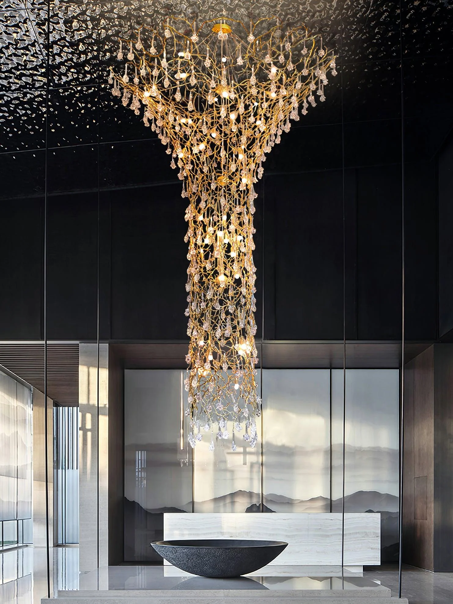 Tree Branch Staircase Chandelier - Image 14