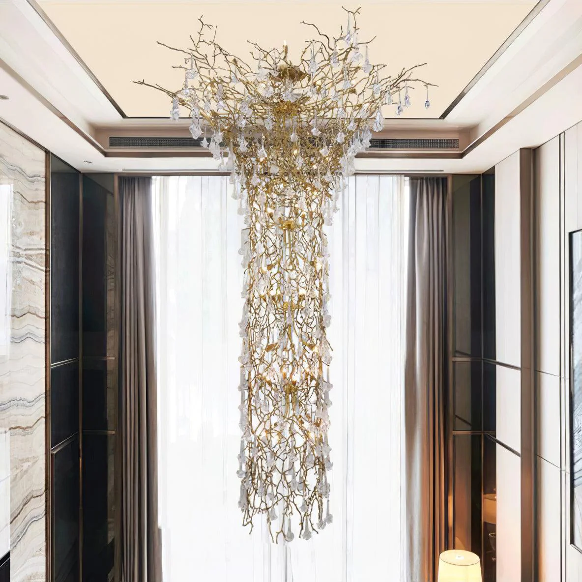 Tree Branch Staircase Chandelier - Image 3
