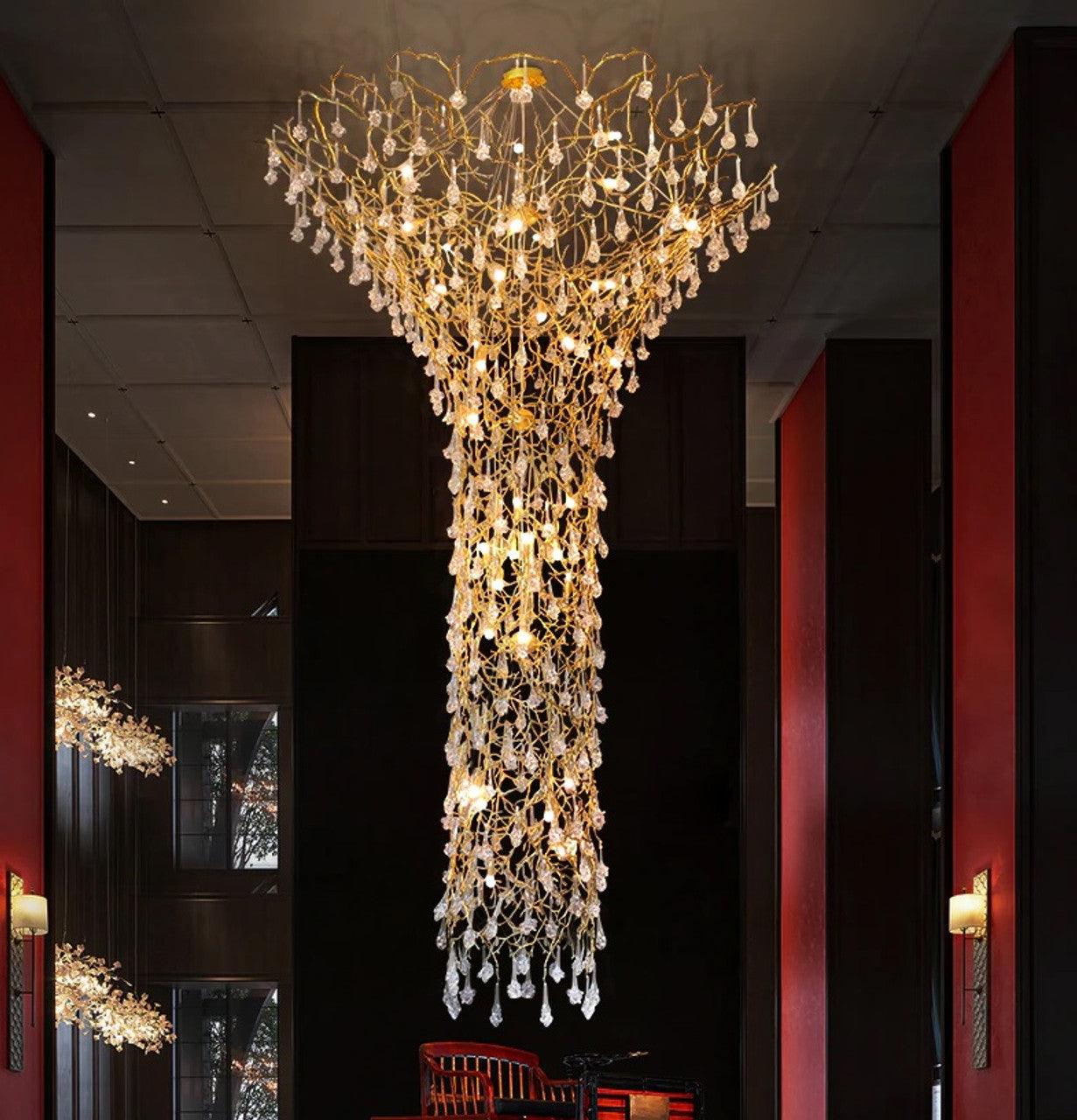 Tree Branch Staircase Chandelier - Image 4