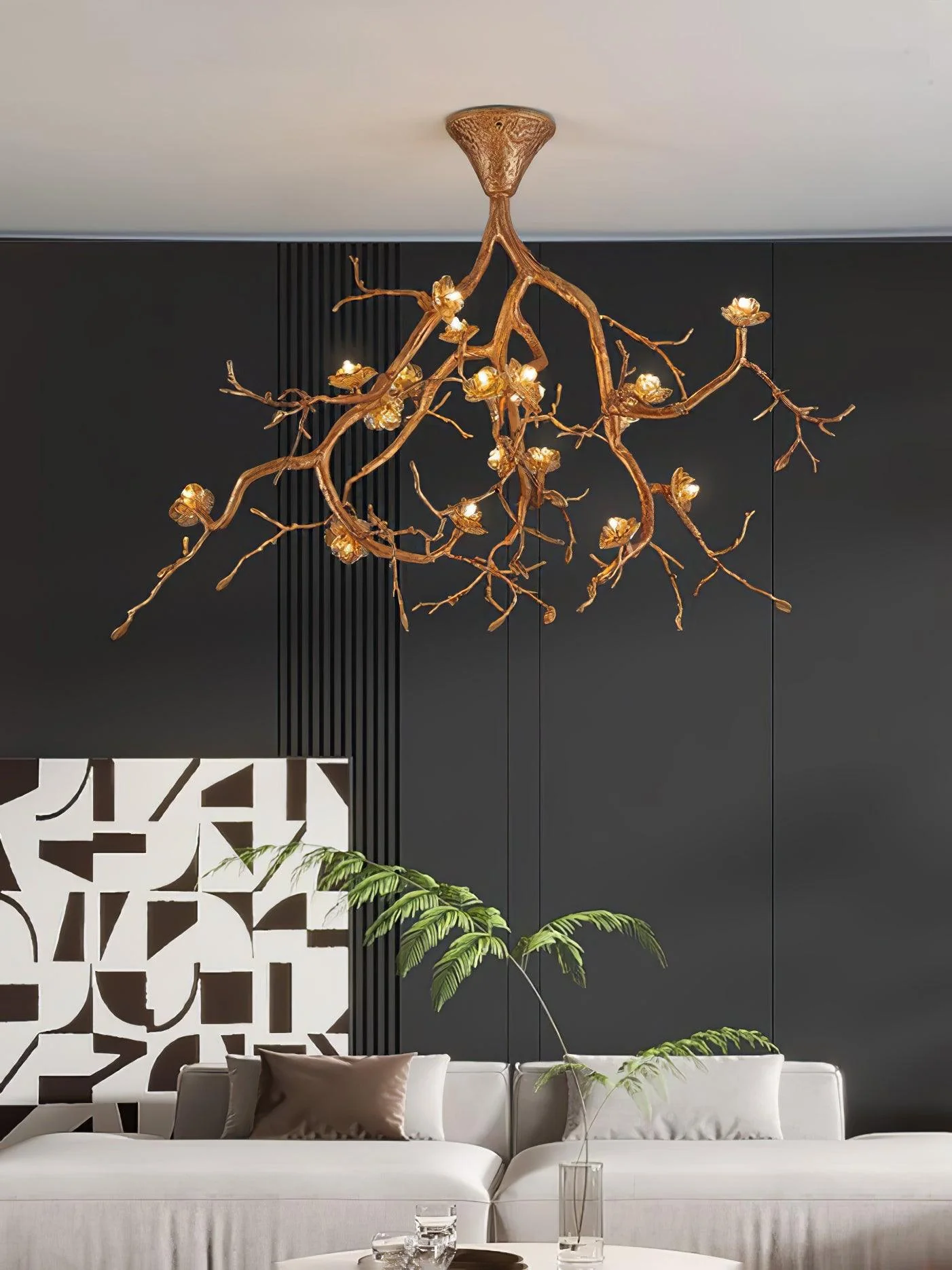 Tree Branches Flower Ceiling Lamp - Image 14