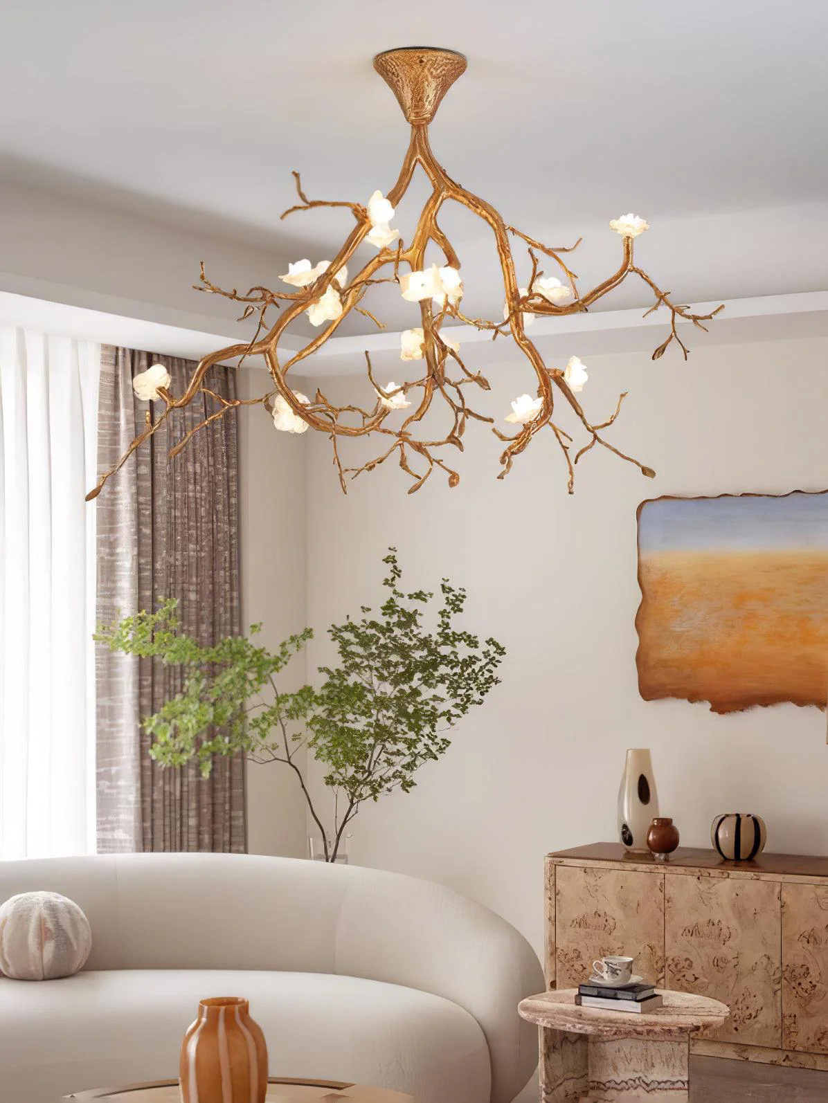 Tree Branches Flower Ceiling Lamp - Image 16