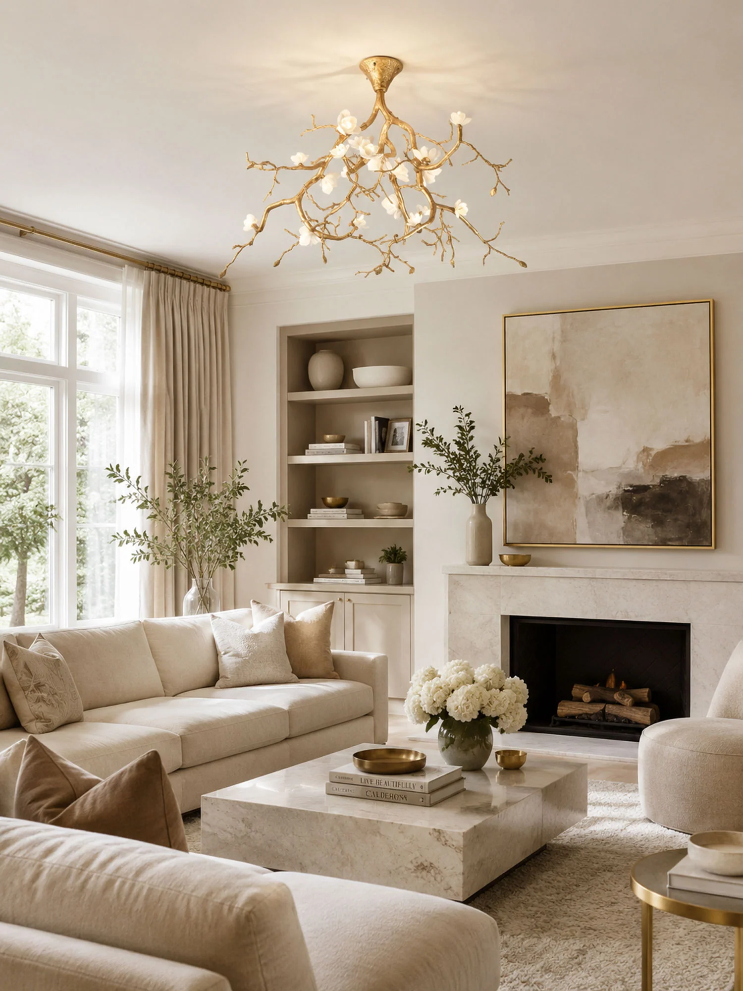 Tree Branches Flower Ceiling Lamp - Image 4